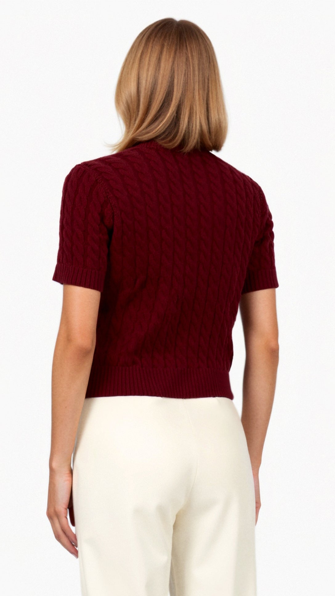 Faith Women's Short Sleeve Knit Cardigan