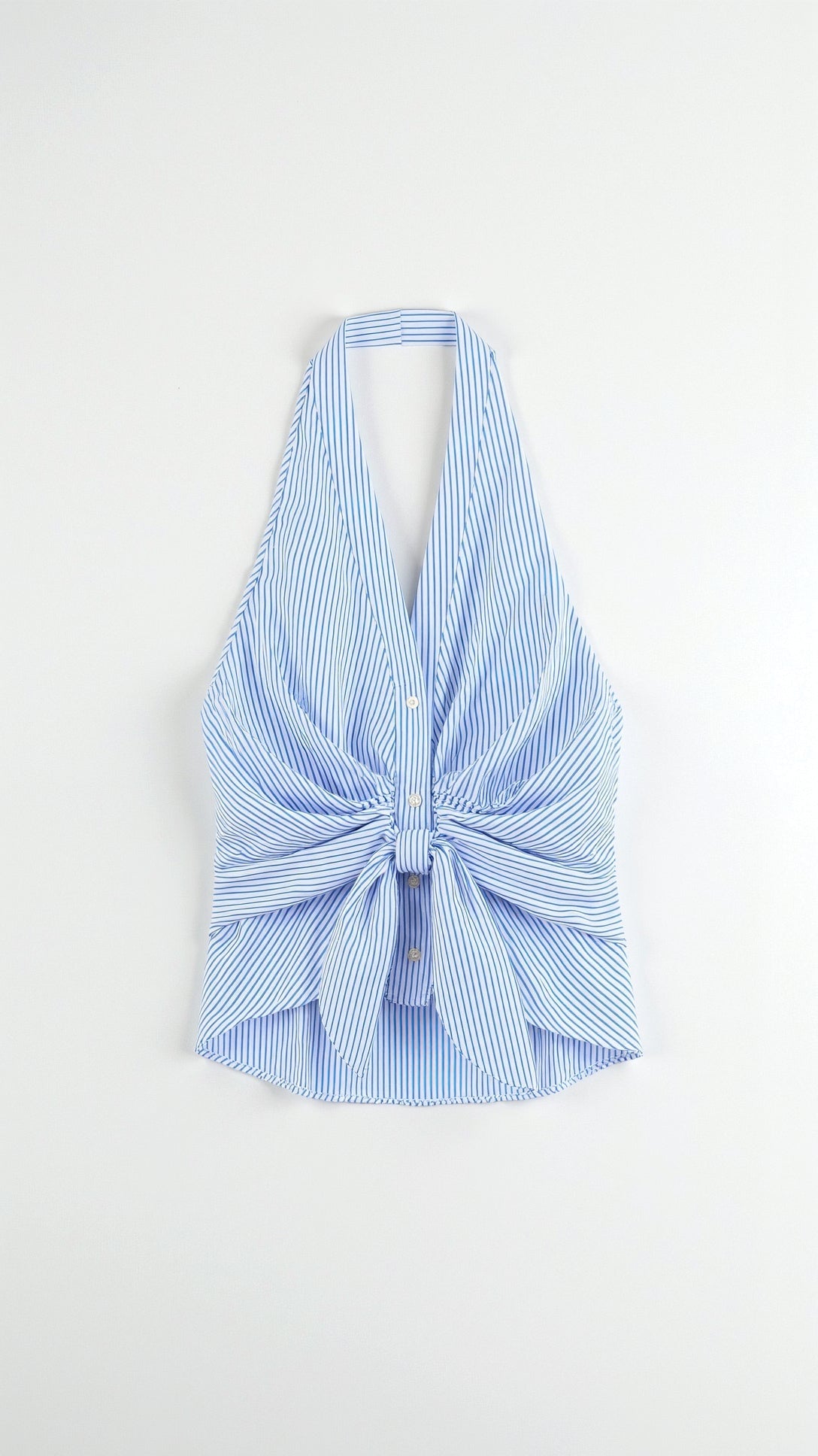 Aspen Halter Tartan Bow Top