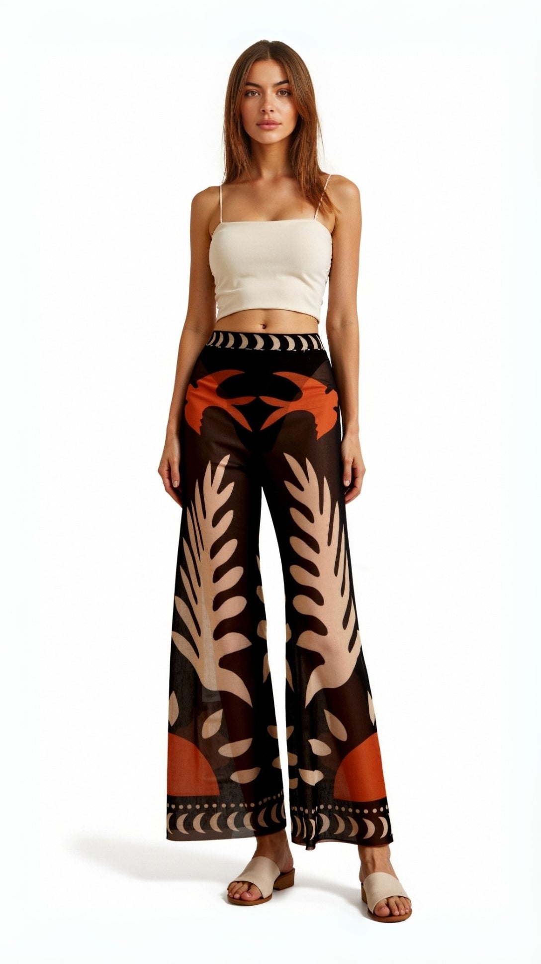 Beth Boho Sheer Flowing Pants for a Stylish and Comfortable Look