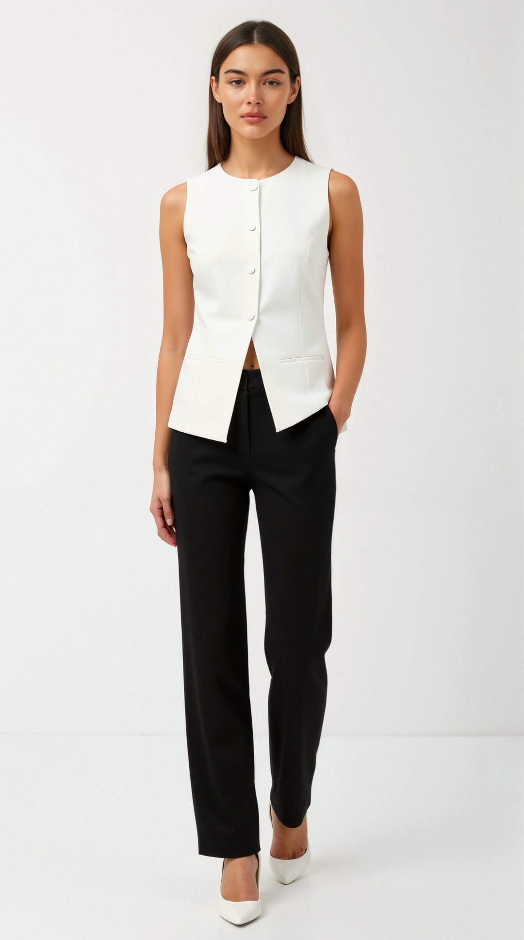 Elegant Ellie Buttoned Tank Top for a Chic Look