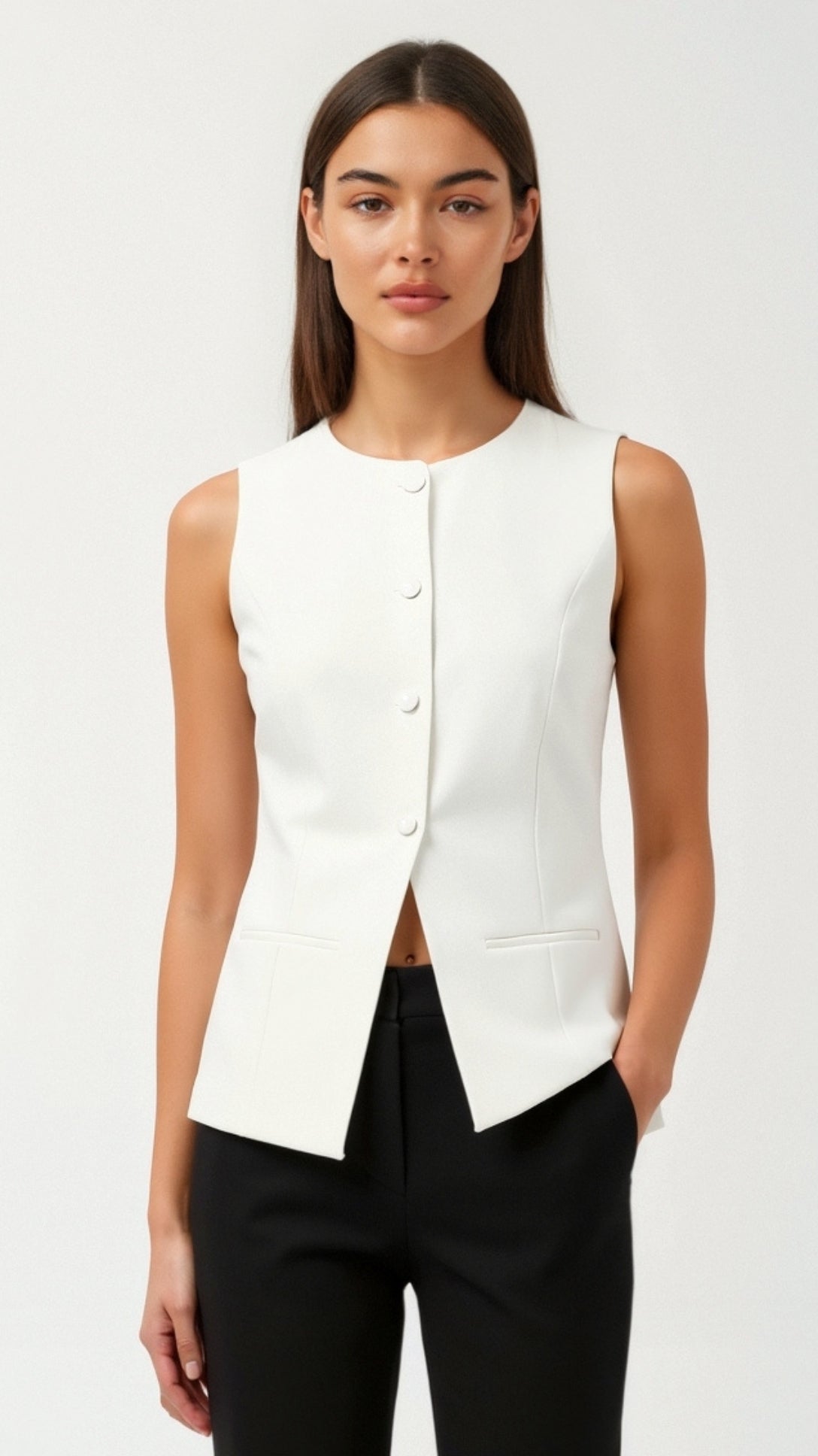 Elegant Ellie Buttoned Tank Top for a Chic Look