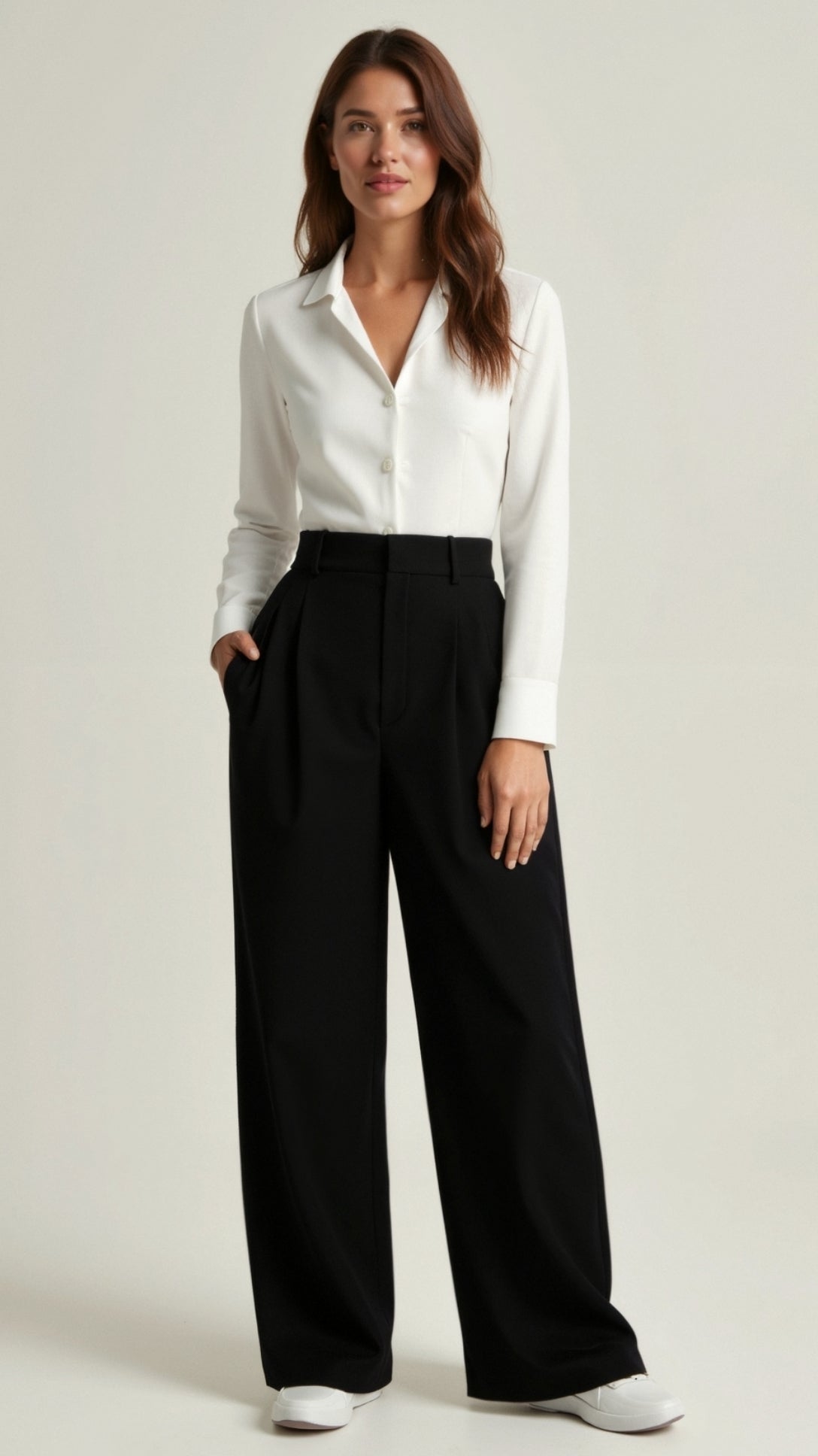 Emma Wide-Leg Pants, Comfortable and Stylish Versatile Item
