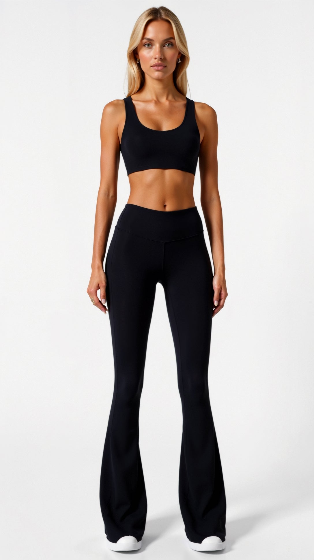 Fashionable flared design leggings for a trendy look