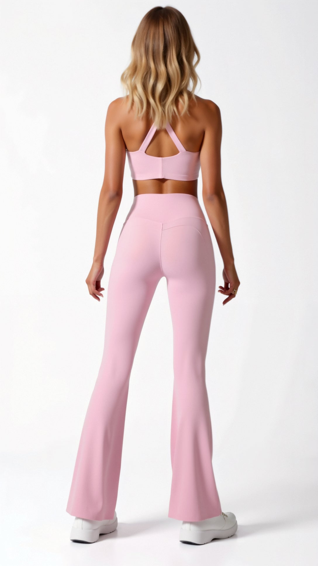 Fashionable flared design leggings for a trendy look