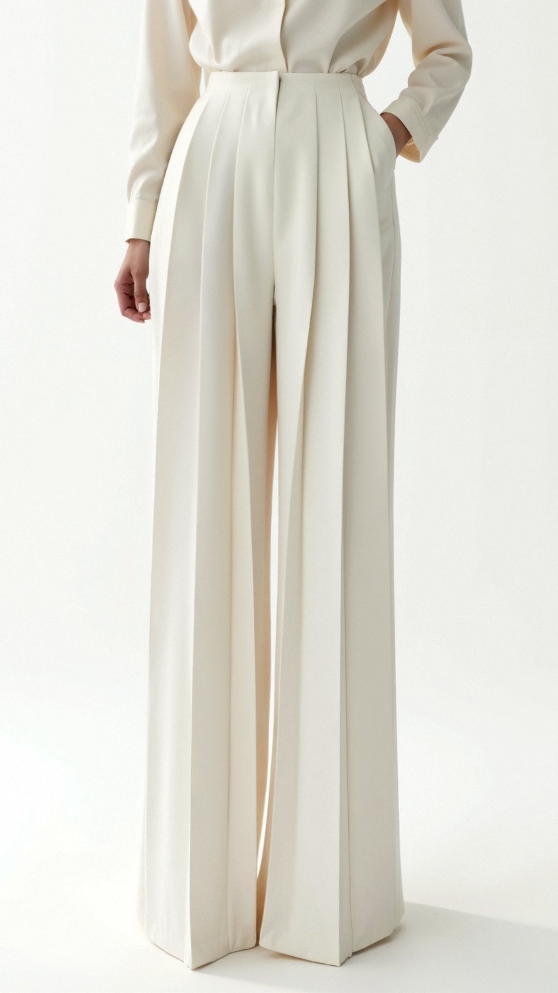 Plisse Iris Pants for an Elegant and Sophisticated Style