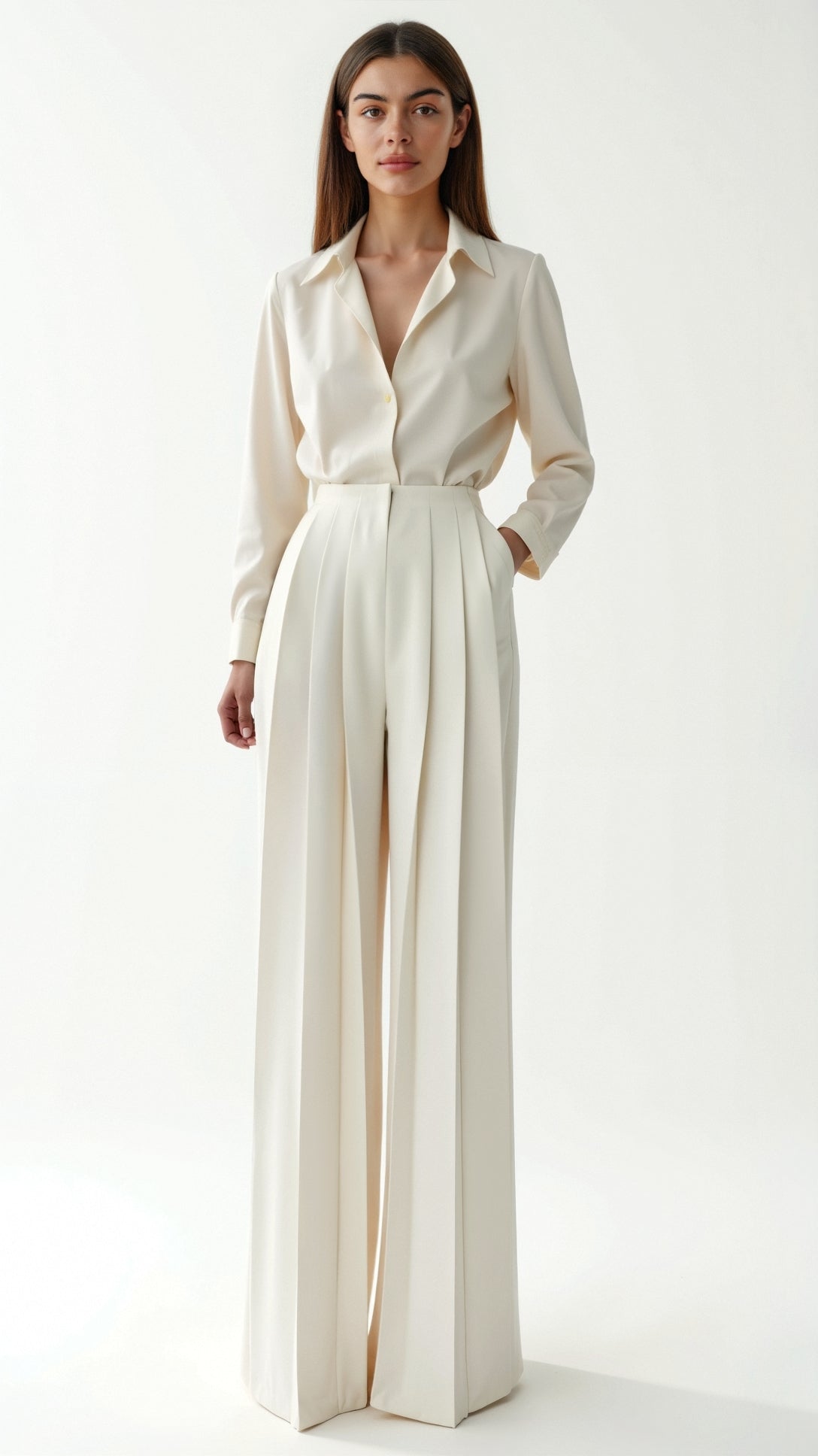 Plisse Iris Pants for an Elegant and Sophisticated Style