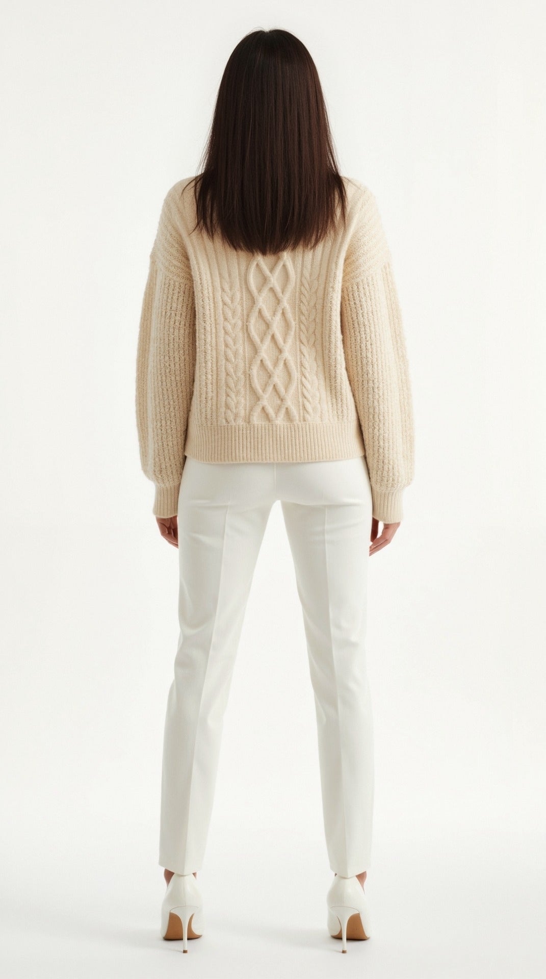 Janet Oversized Cable Knit Sweater