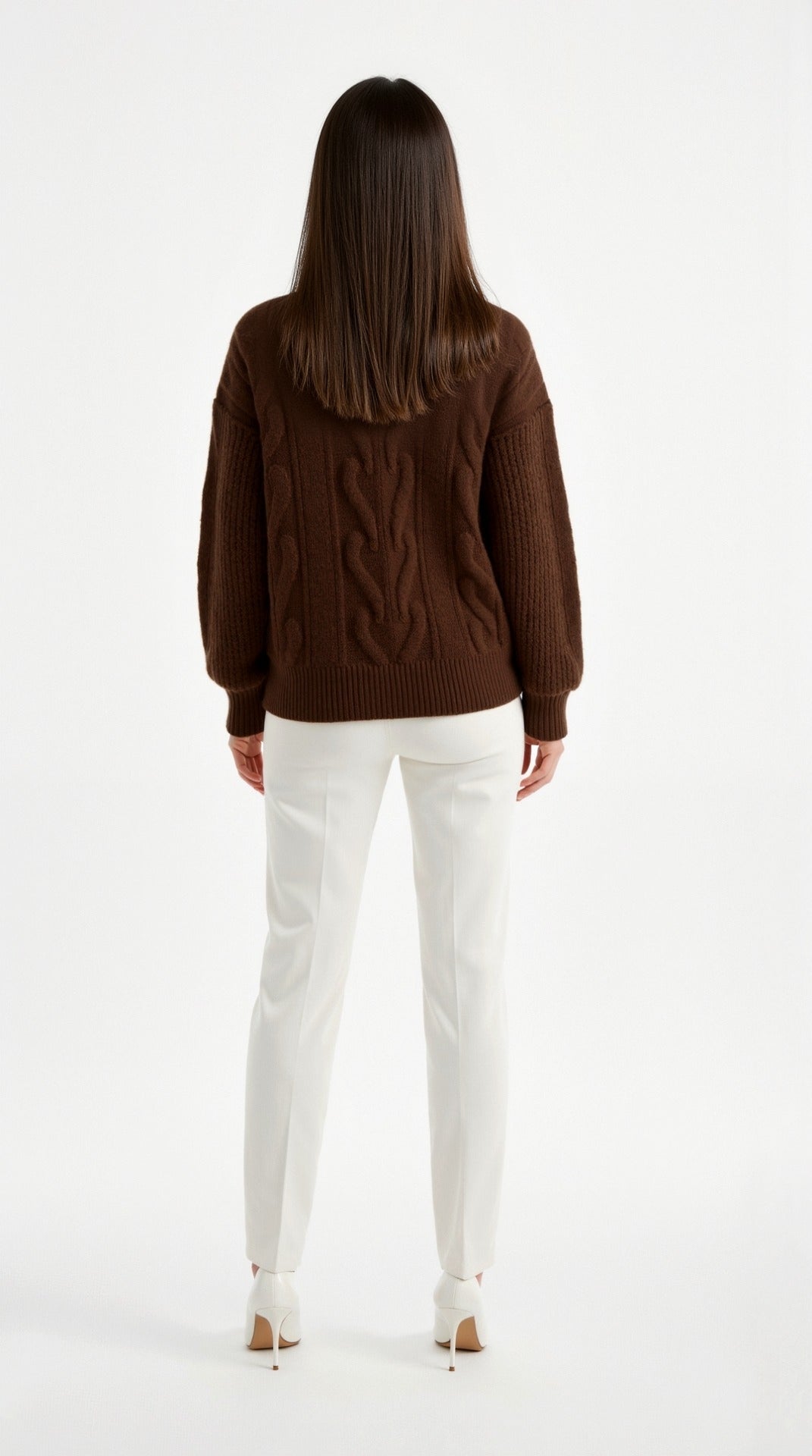 Janet Oversized Cable Knit Sweater