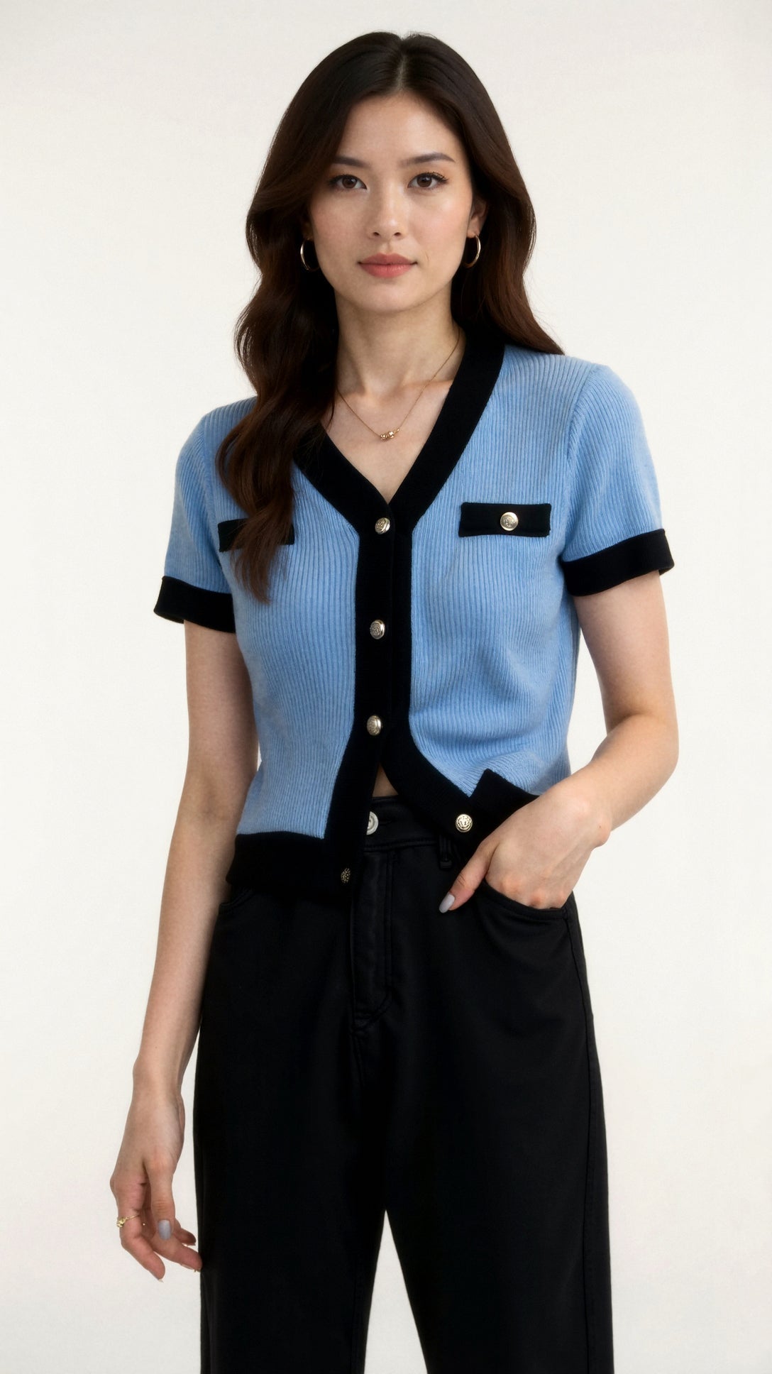 Nerina Liquid Short-Sleeve Shirt for Stylish Comfort