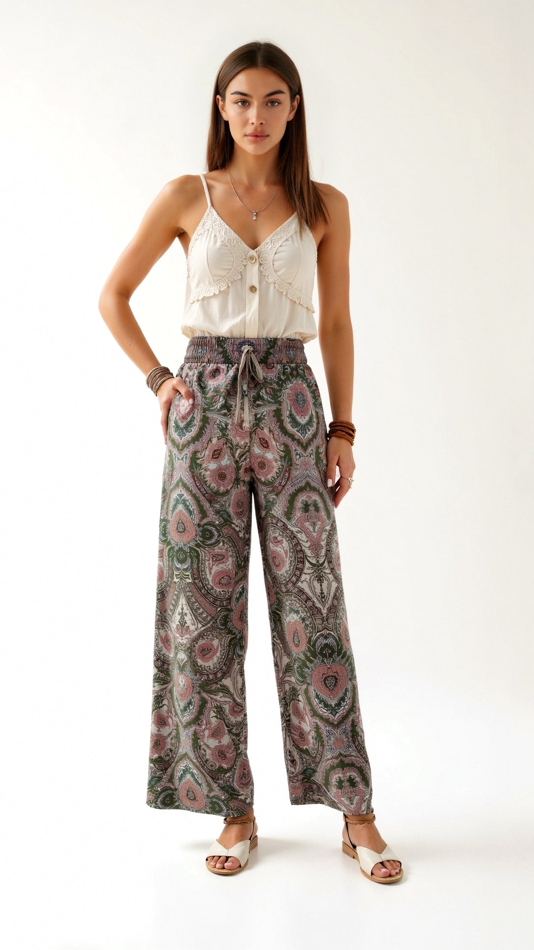 Pam Paisley Fashion Pants for a Stylish and Elegant Look