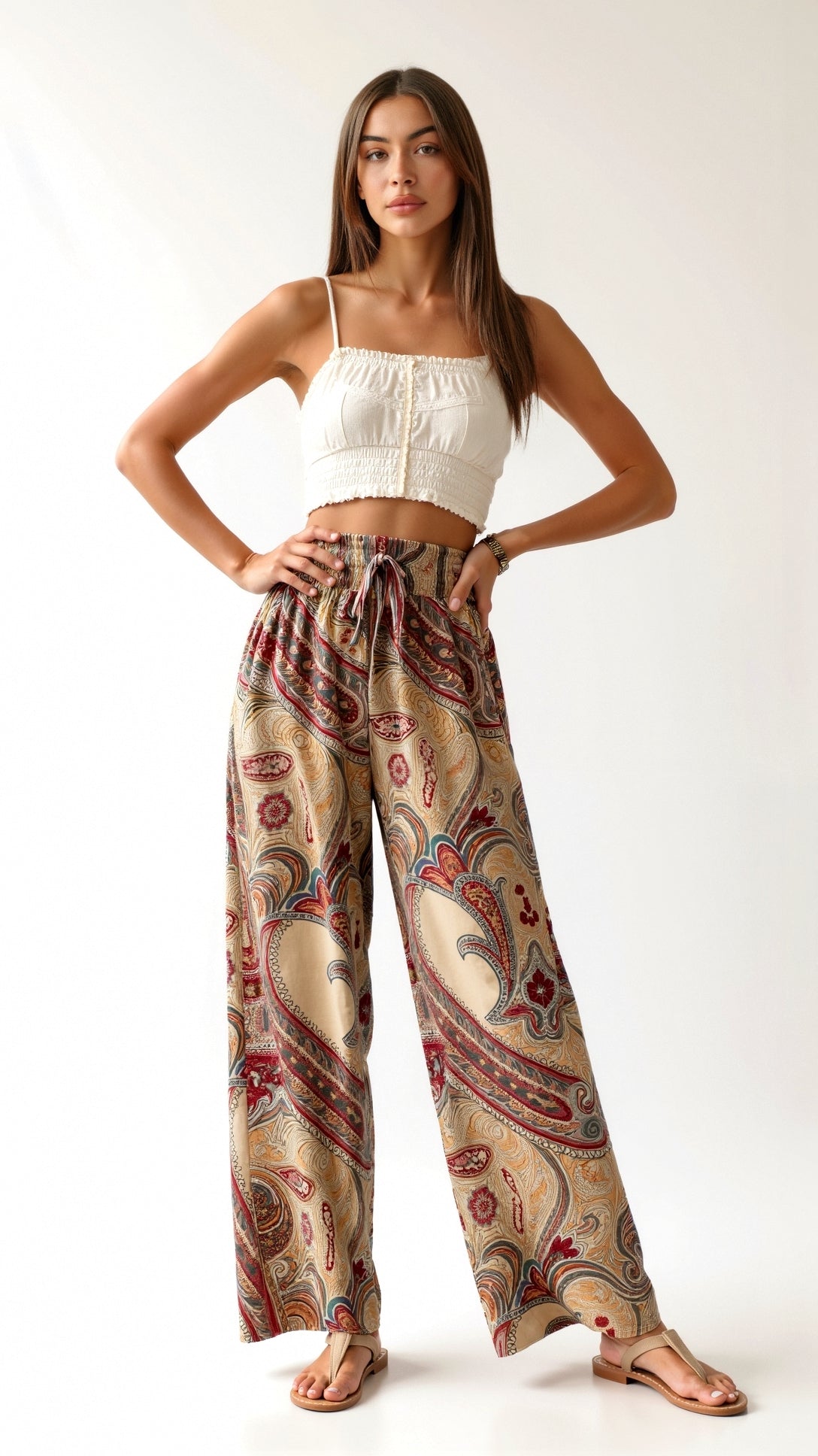 Pam Paisley Fashion Pants for a Stylish and Elegant Look