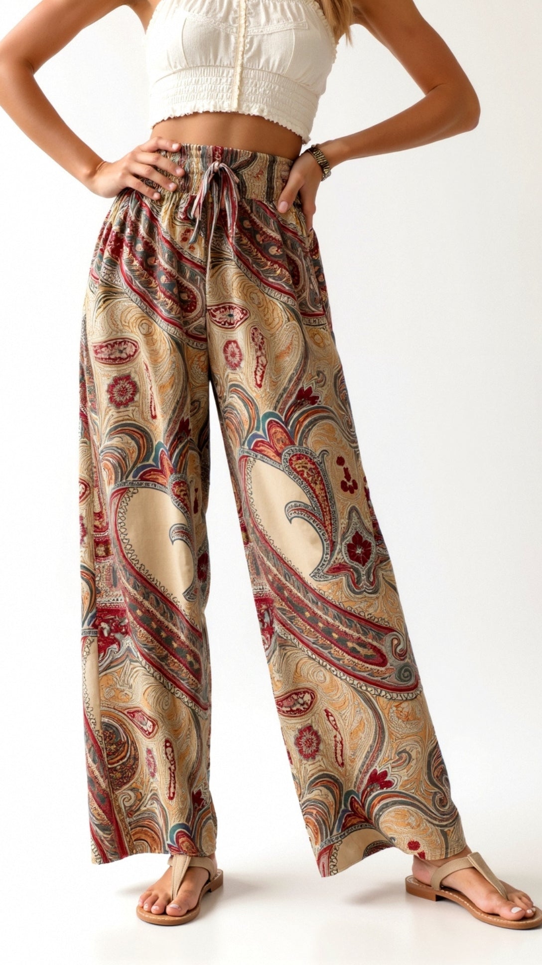 Pam Paisley Fashion Pants for a Stylish and Elegant Look