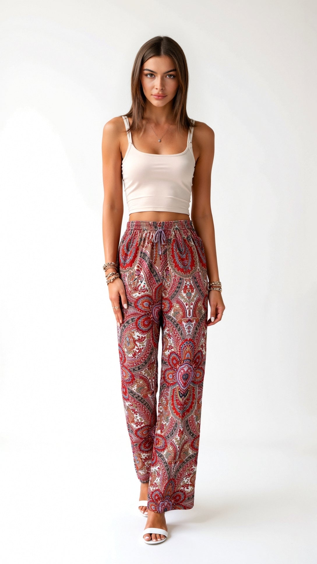 Pam Paisley Fashion Pants for a Stylish and Elegant Look
