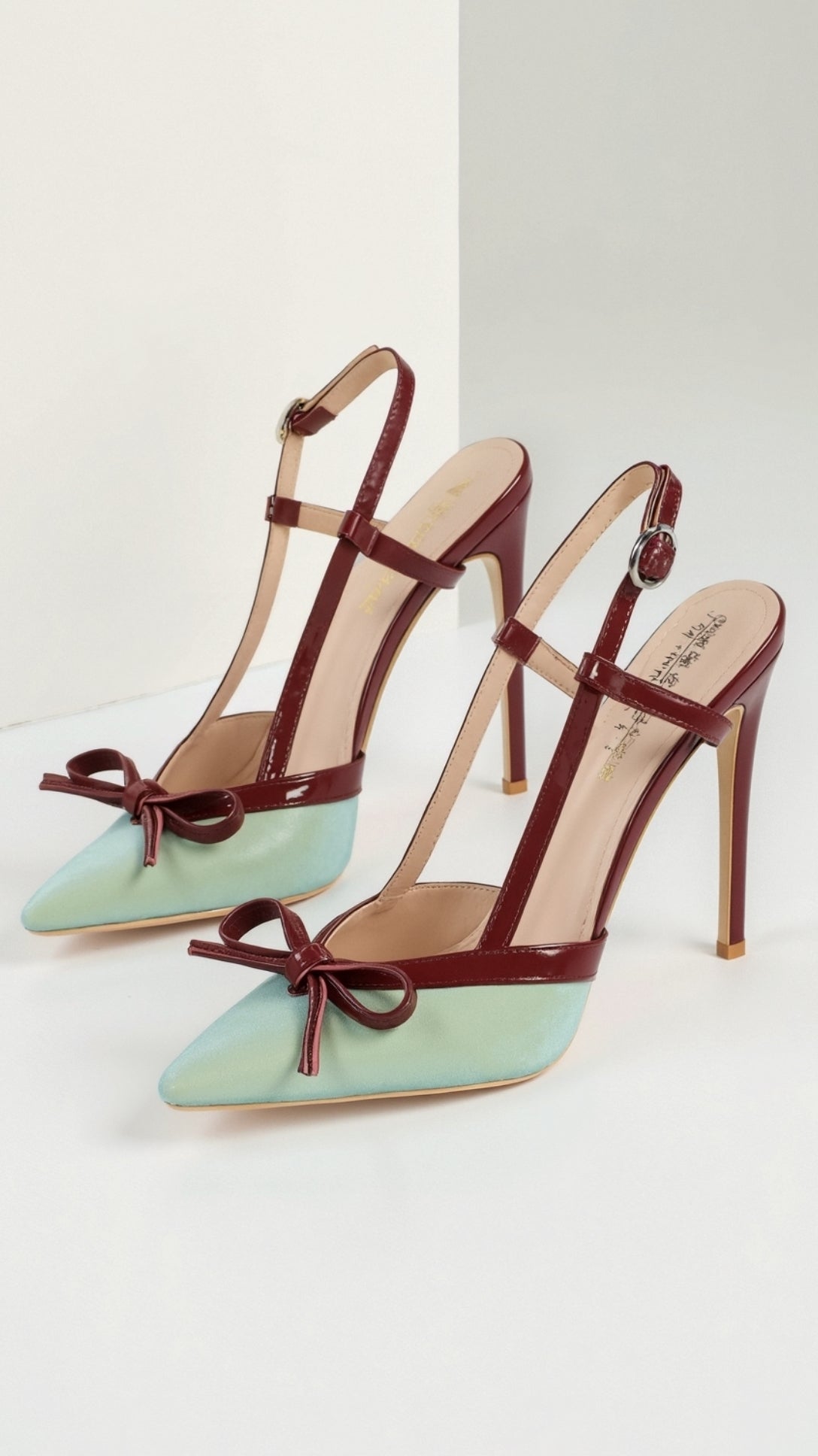 Rebecca Satin Bow Designed Court Heels for Elegant Every Step