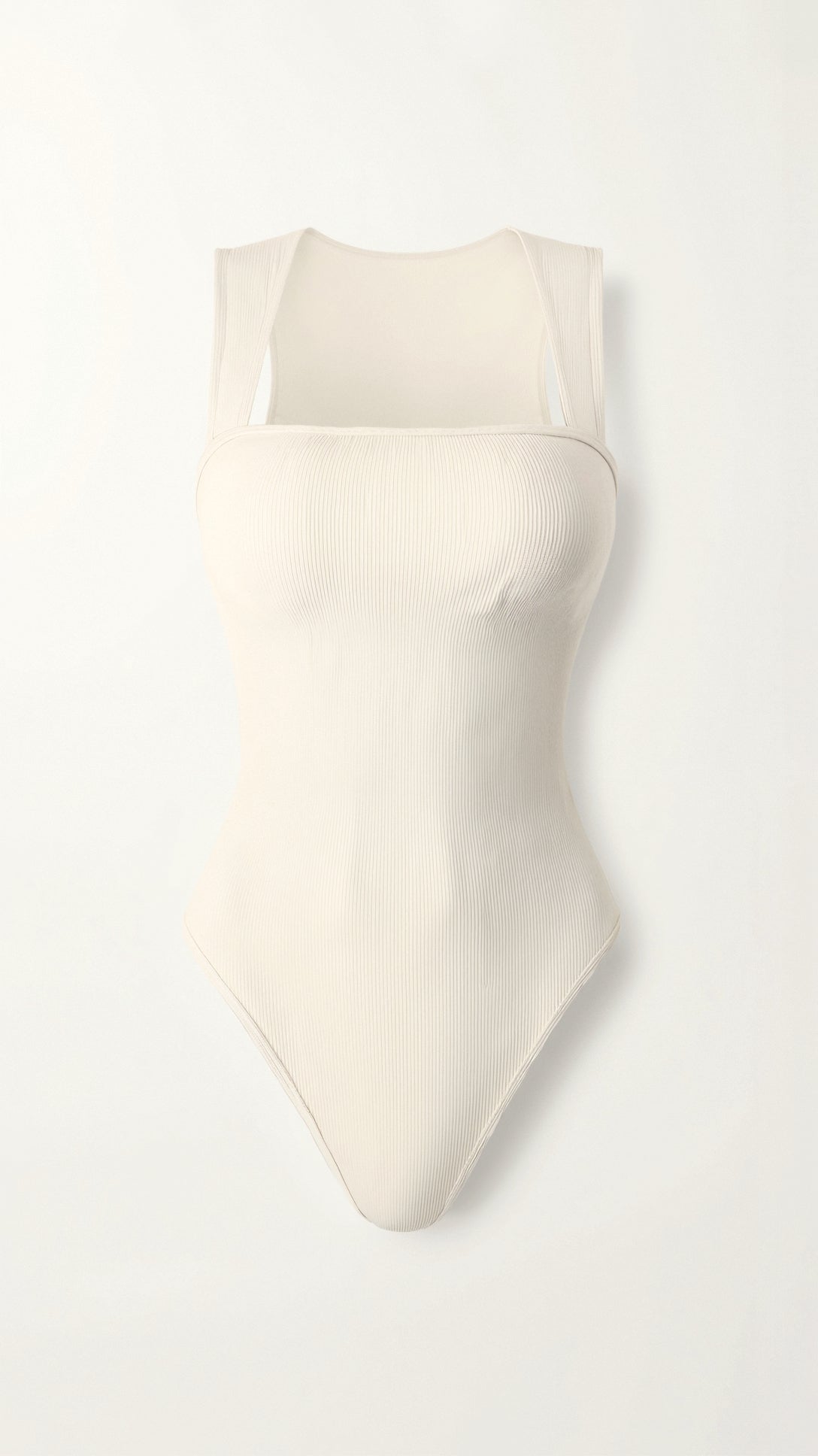 Square V-shaped striped body for a trendy look