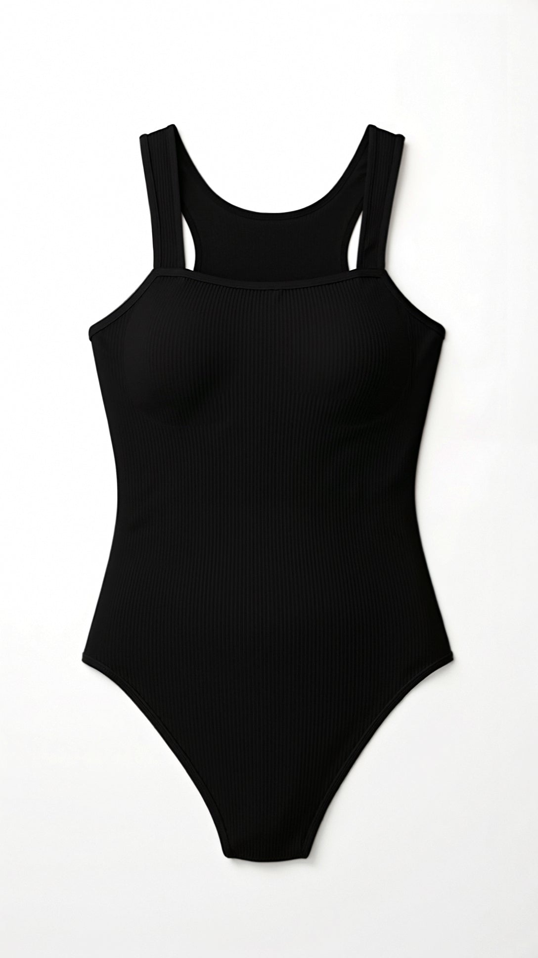 Square V-shaped striped body for a trendy look