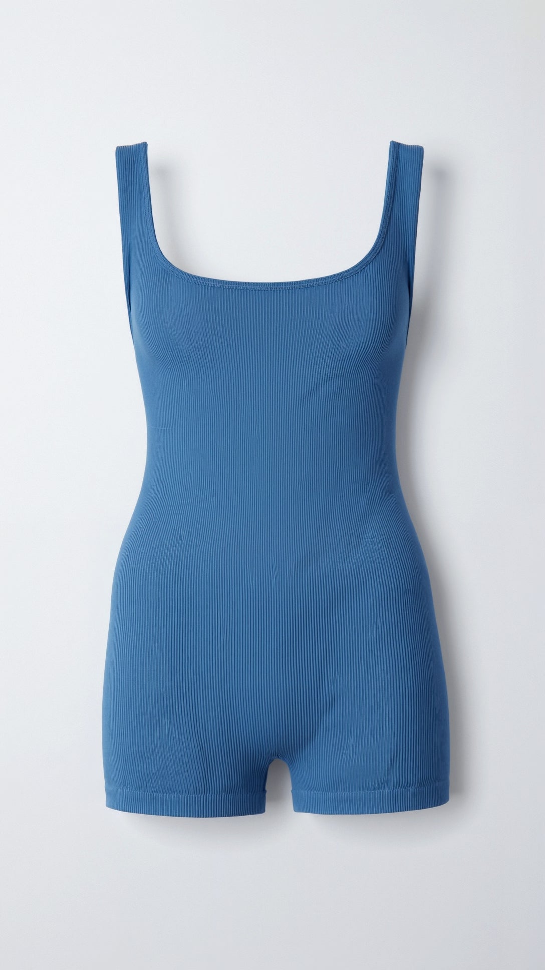 Square-cord body with scoop neck and integrated panties for a comfortable and stylish look