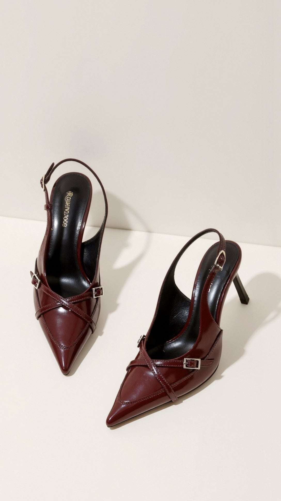 Samantha Buckle Slingback Elegant Court Shoes