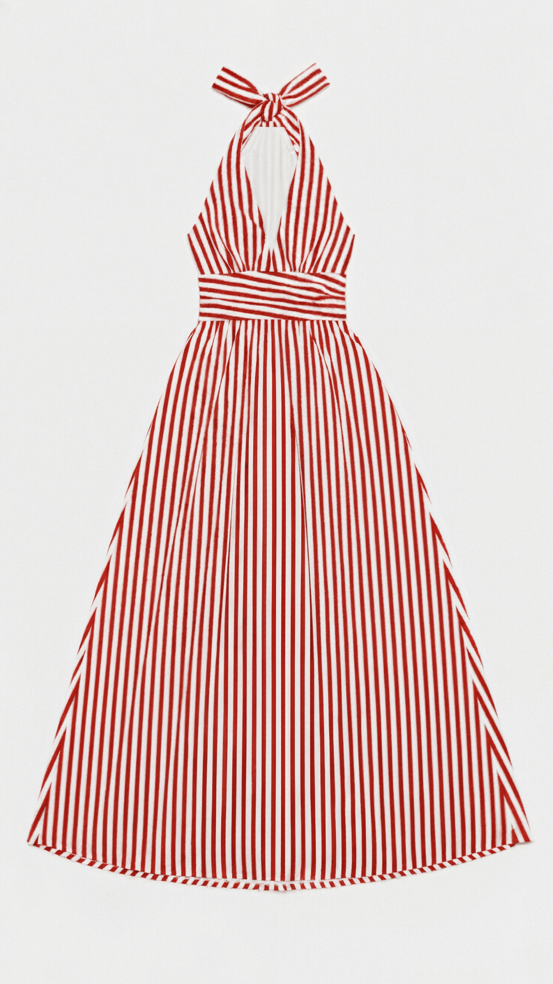 Sandra Striped V-neck Maxi Dress