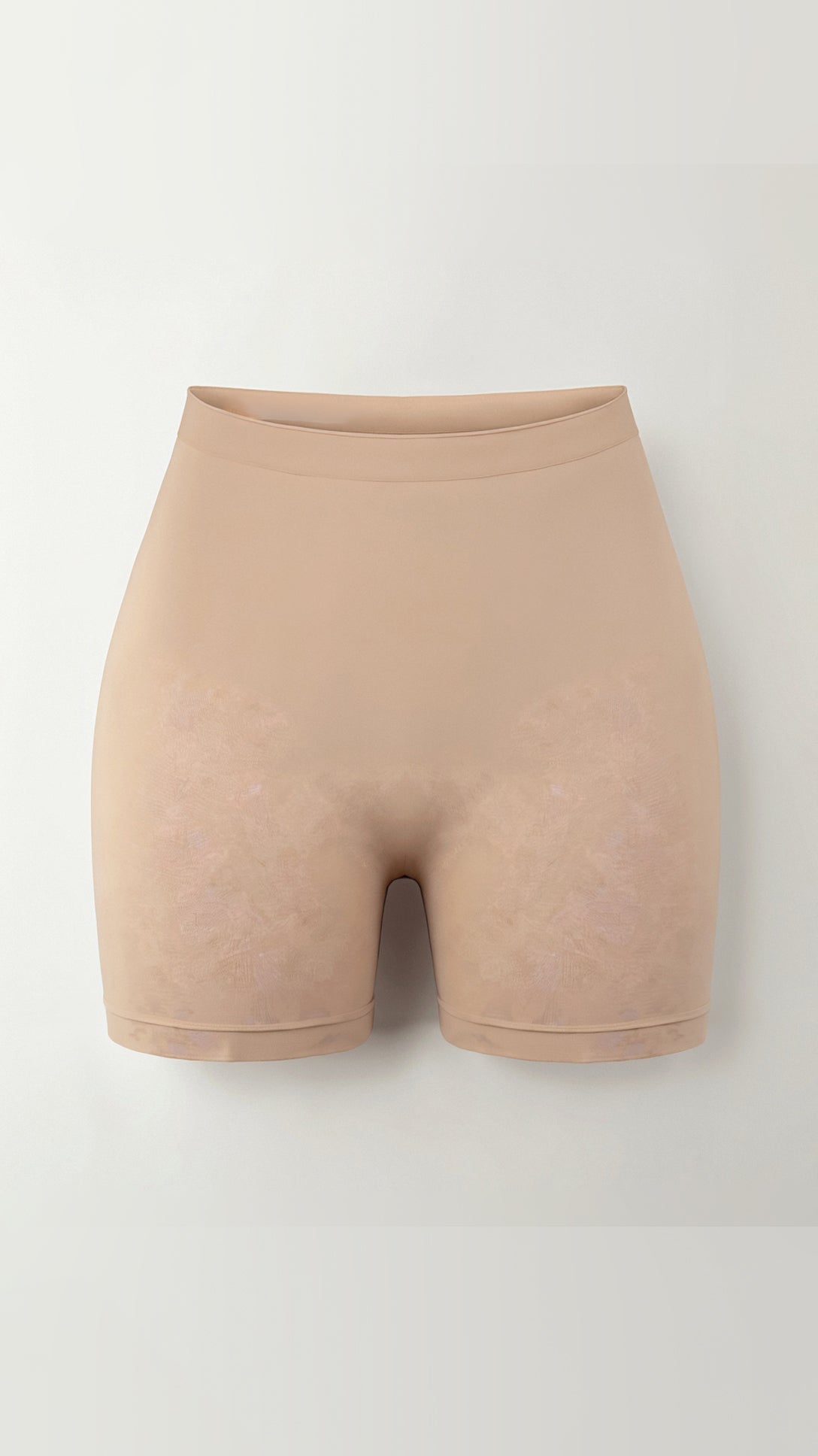 High-waisted seamless shorts above the knee for a stylish and comfortable look