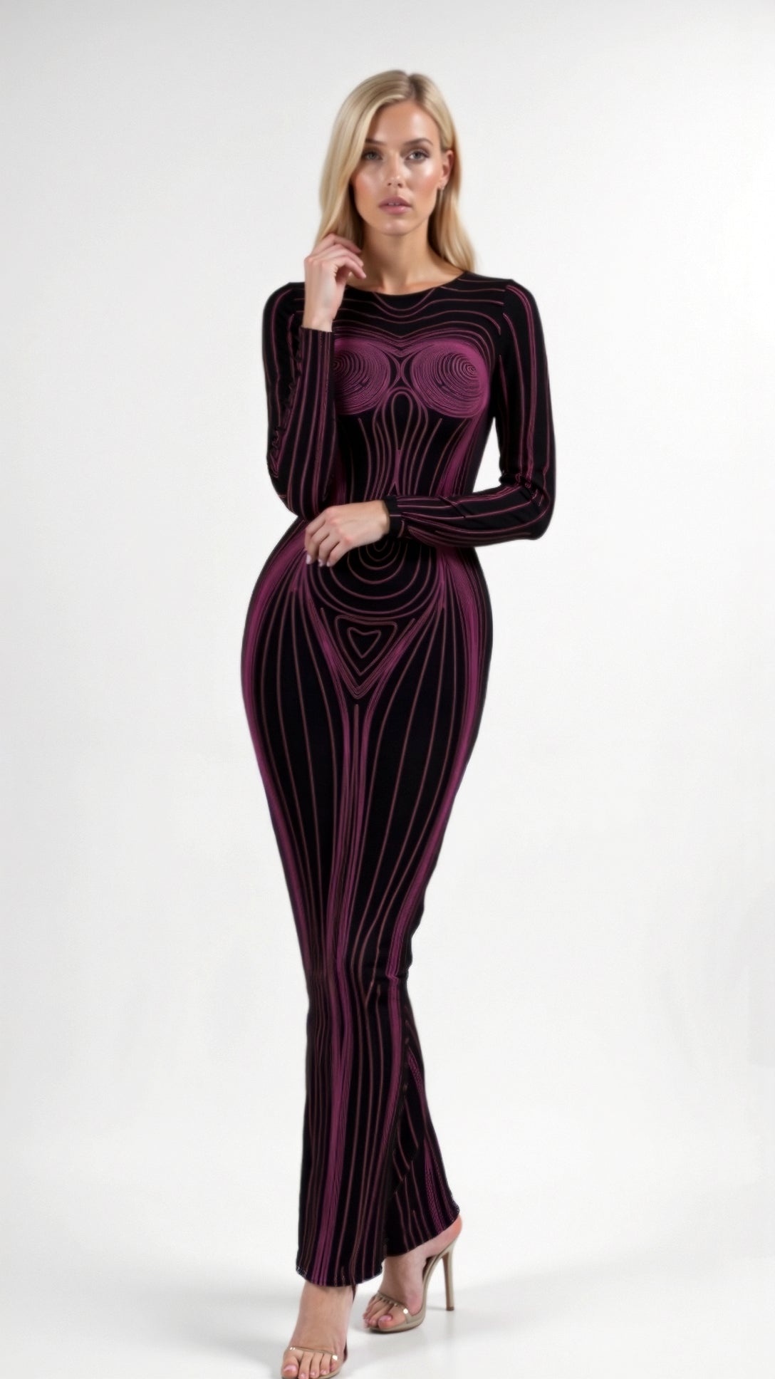 Xiomara Slim Maxi Dress for an Elegant and Sophisticated Look