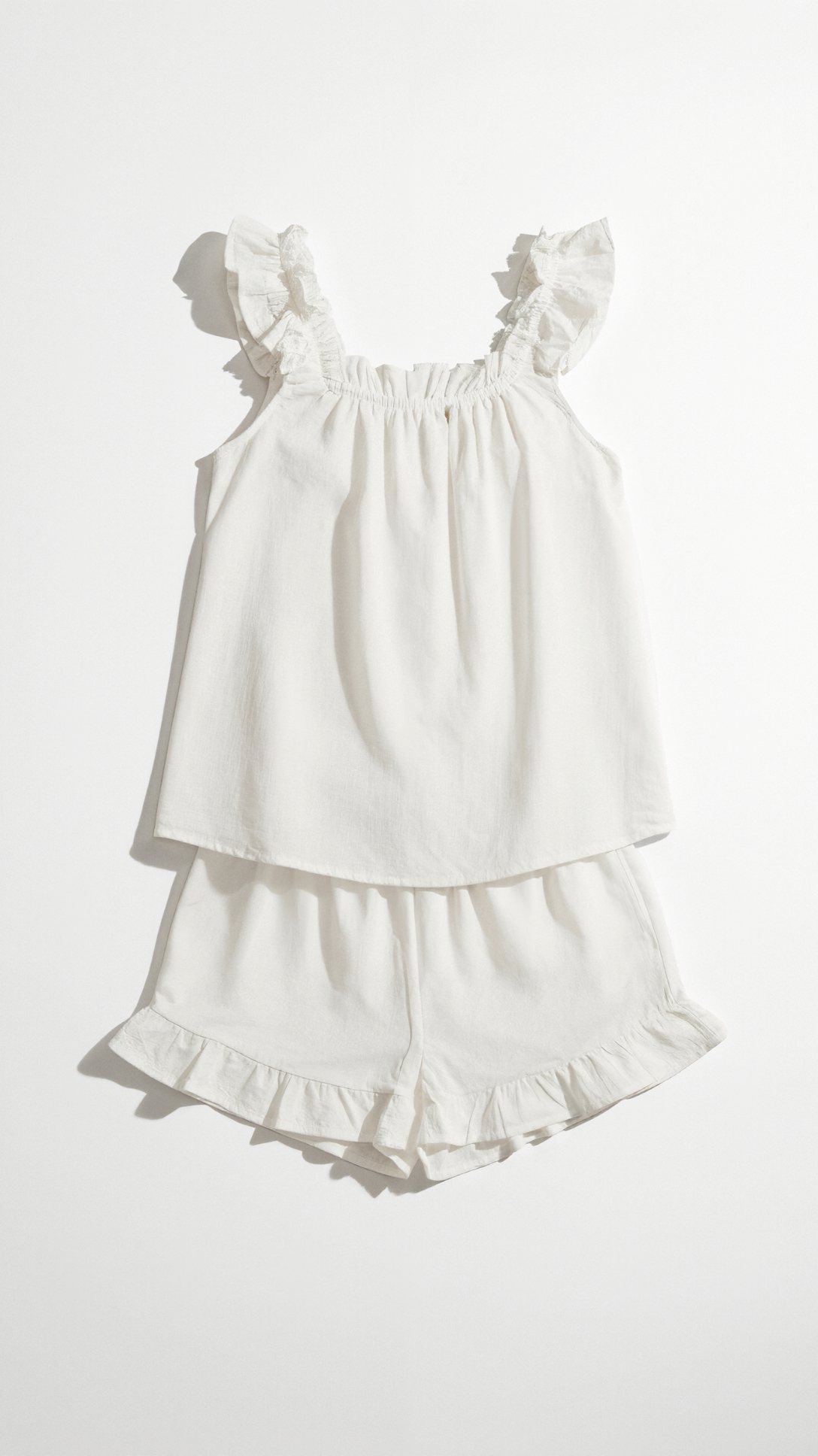 Helen Ruffled Cotton Set