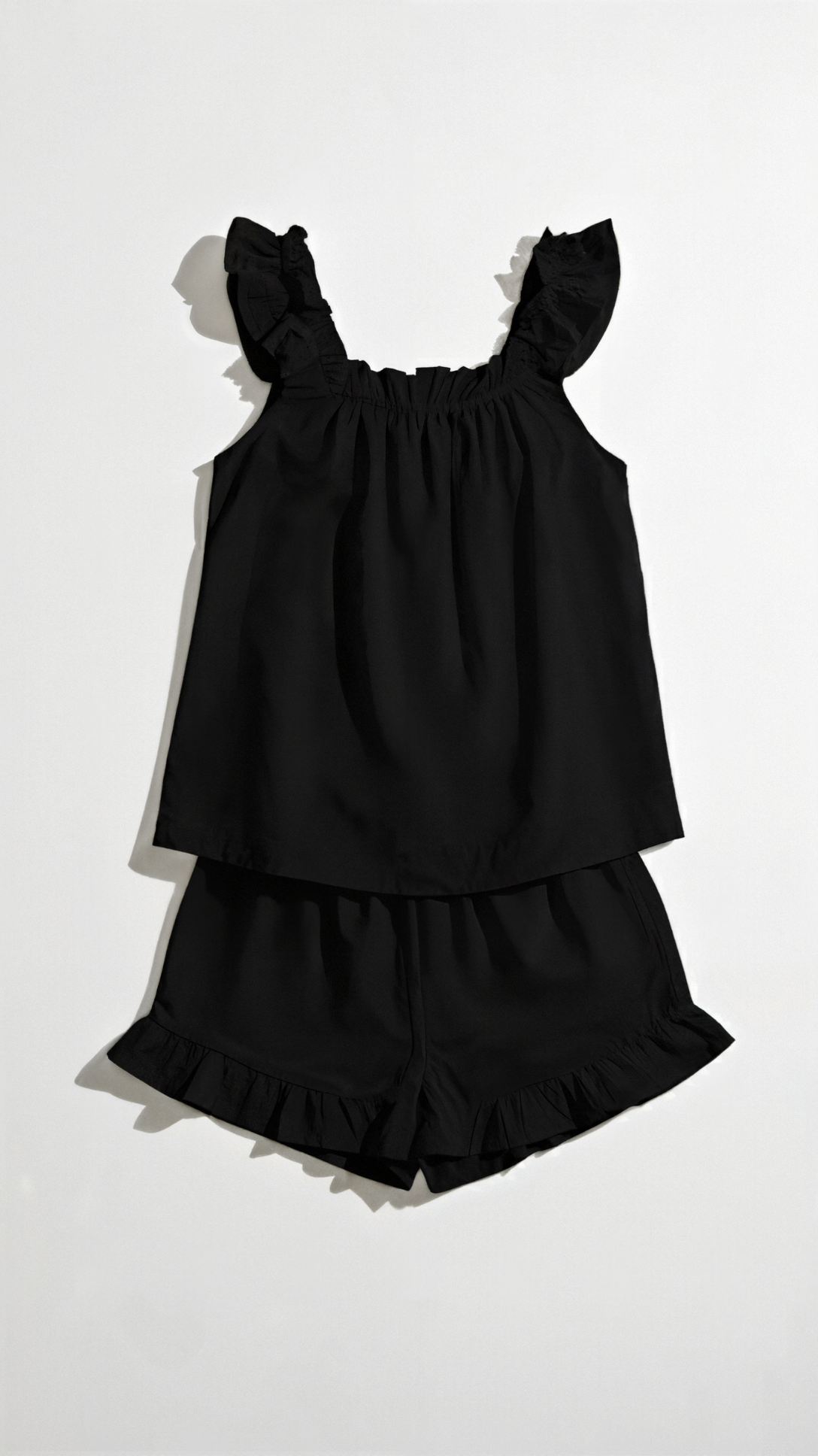 Helen Ruffled Cotton Set