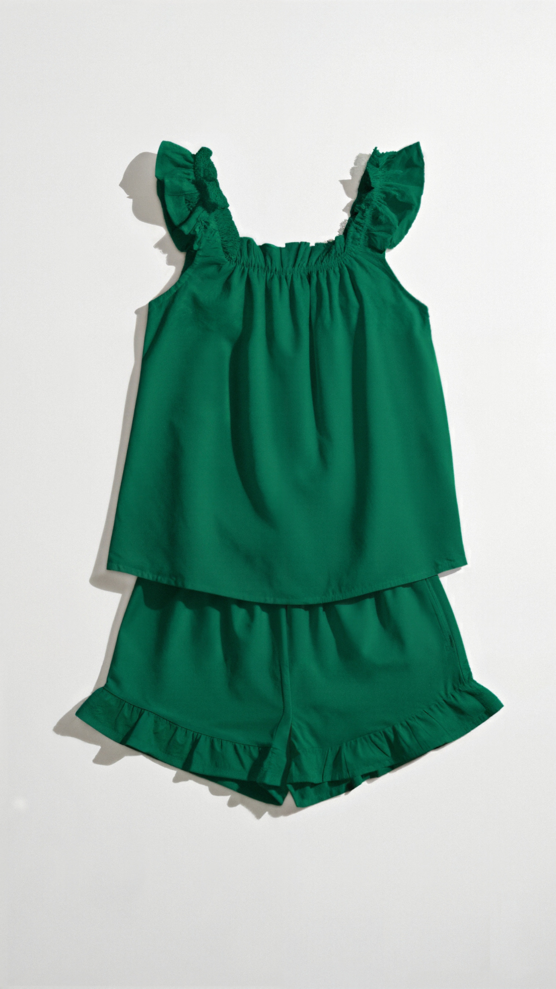 Helen Ruffled Cotton Set