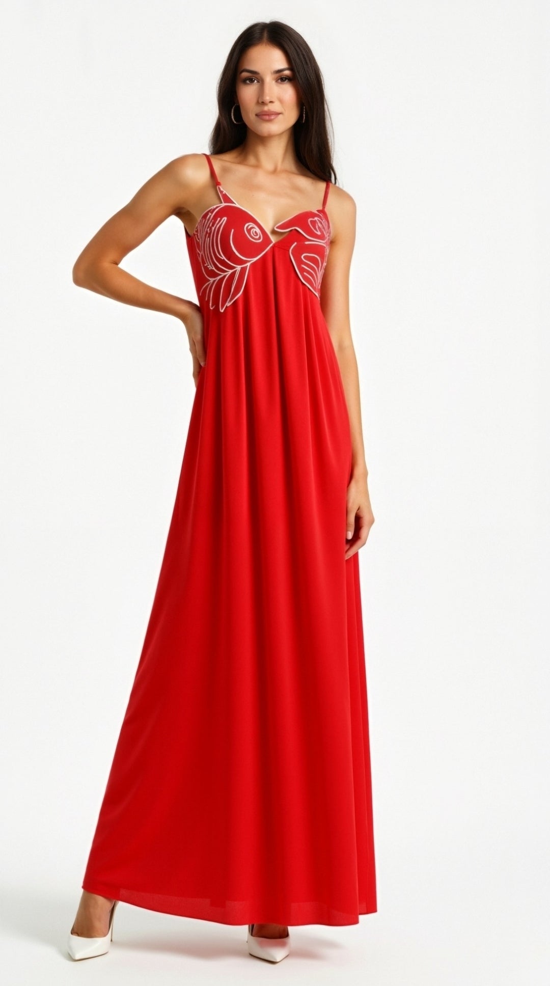 Deborah Embroidered Maxi Dress