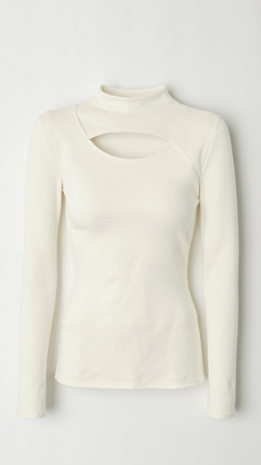 Barbara Chic Cutout Long-Sleeve Knit Top