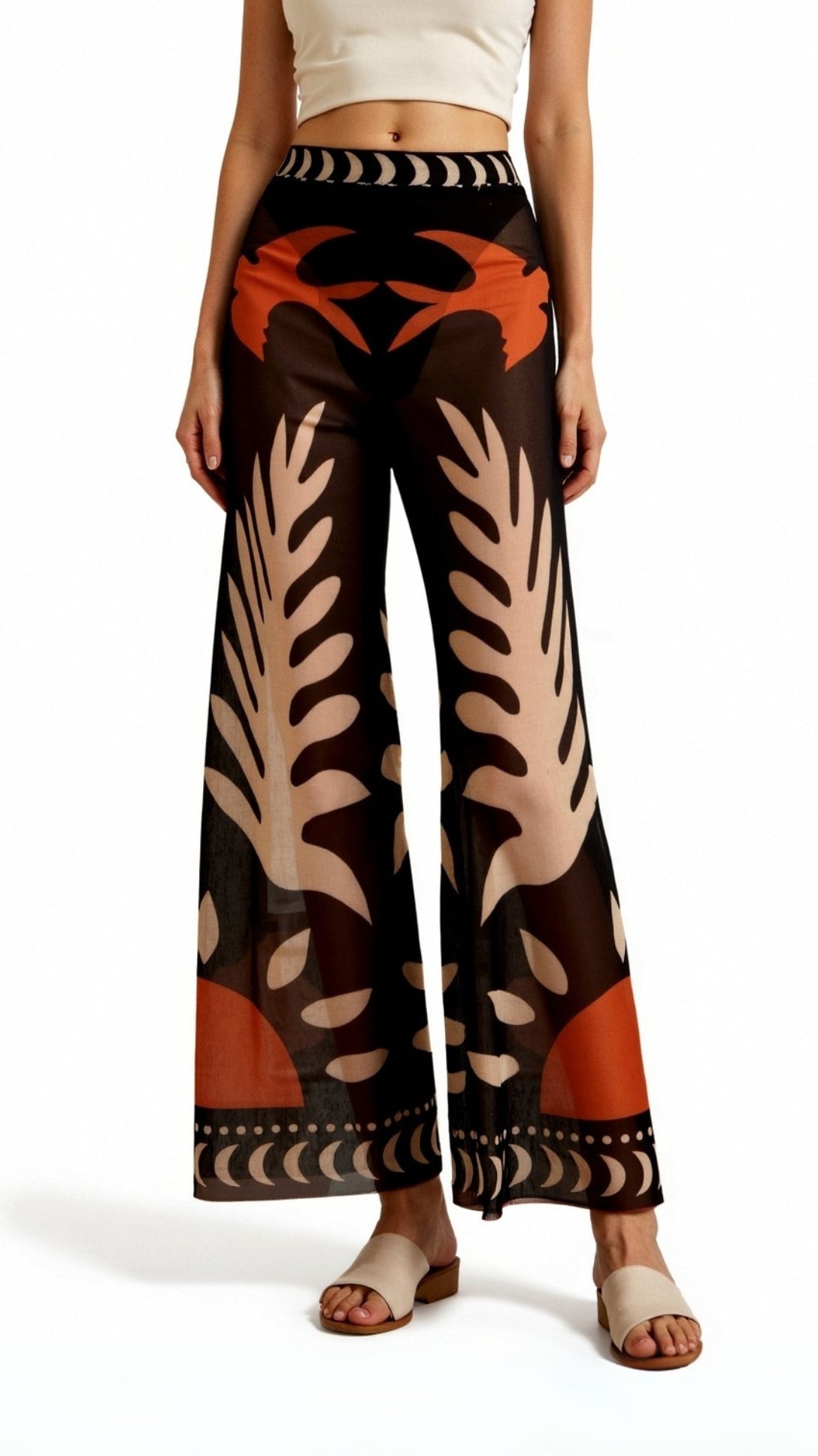 Beth Boho Sheer Flowing Pants for a Stylish and Comfortable Look