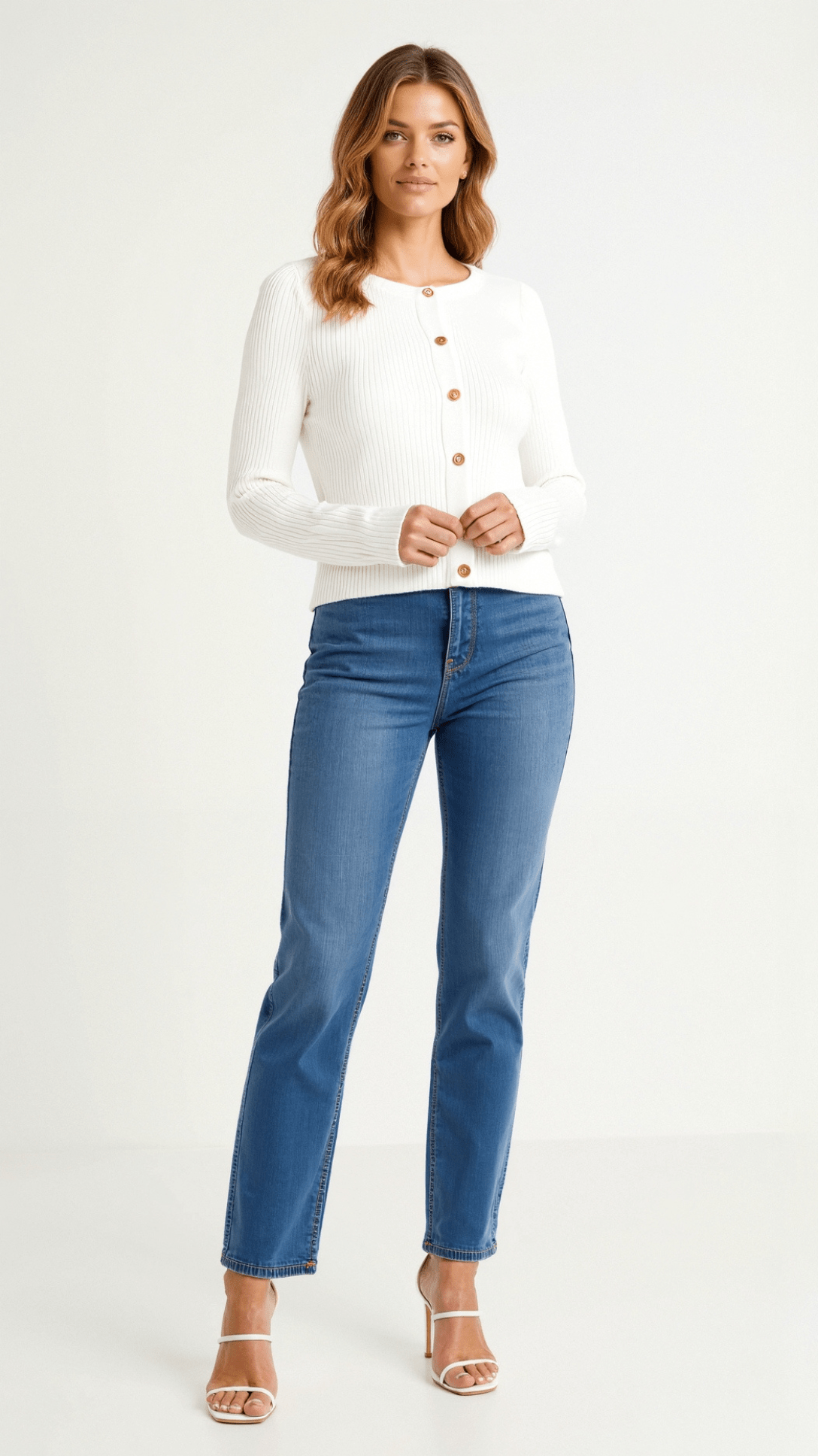 Betty Button-Up Knit Top