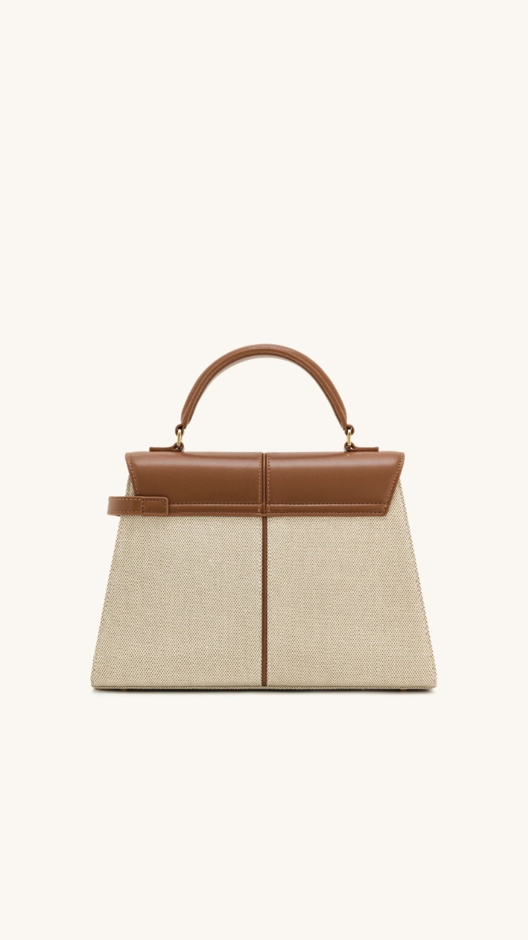 Claudia Handbag with Elegant Ribbed Handle