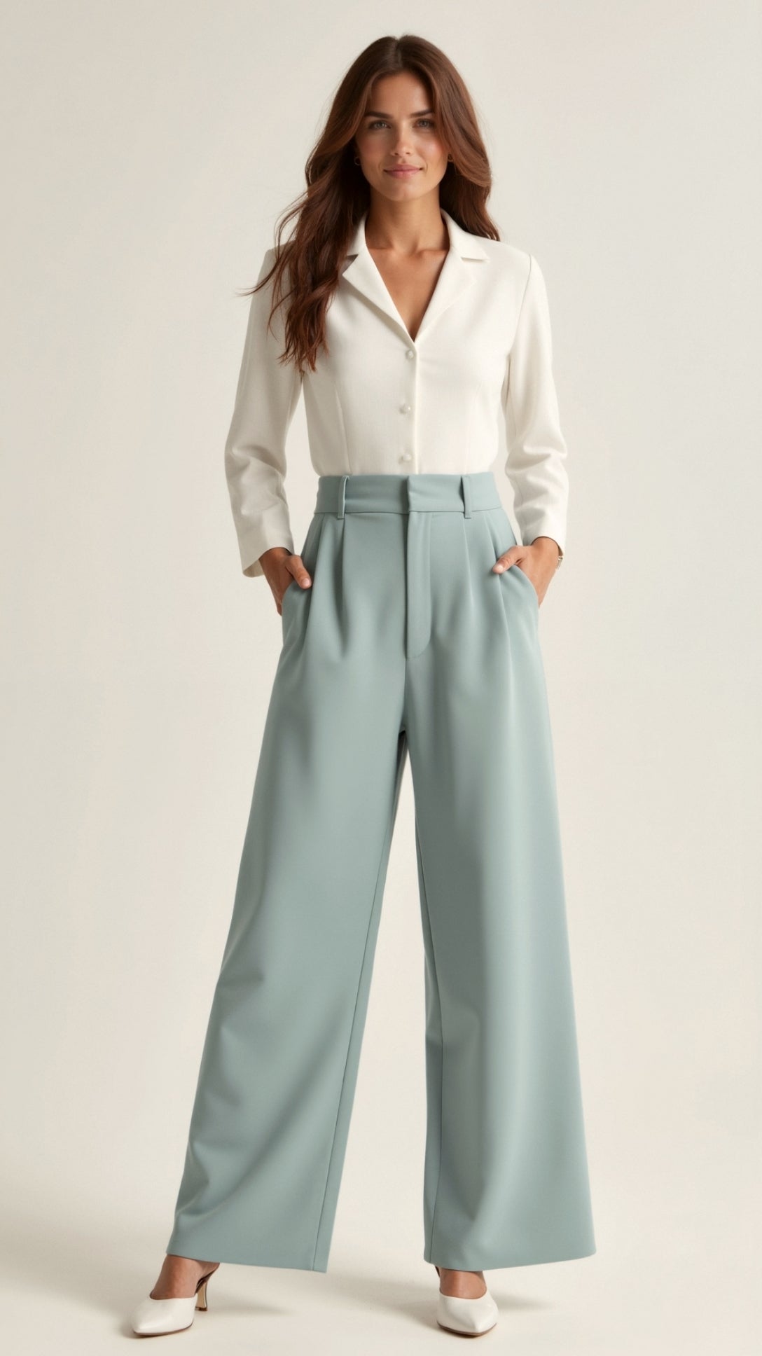 Emma Wide-Leg Pants, Comfortable and Stylish Versatile Item