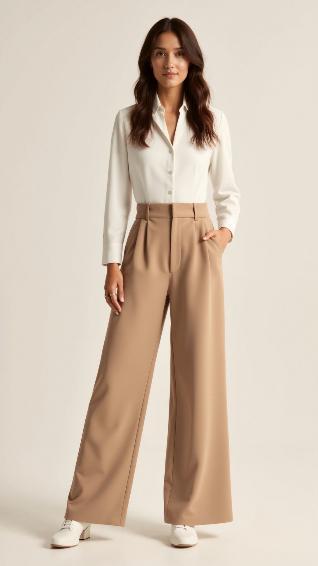 Emma Wide-Leg Pants, Comfortable and Stylish Versatile Item