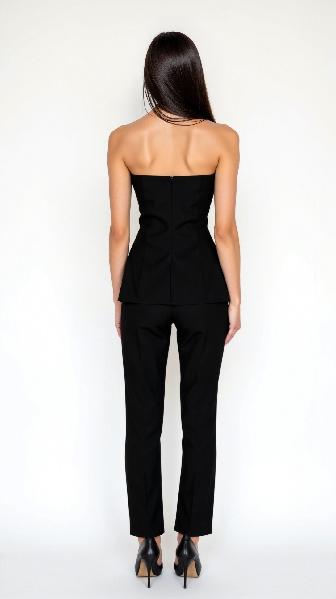 Fiona Elegant Strapless Blazer Top for a Sleek and Stylish Look