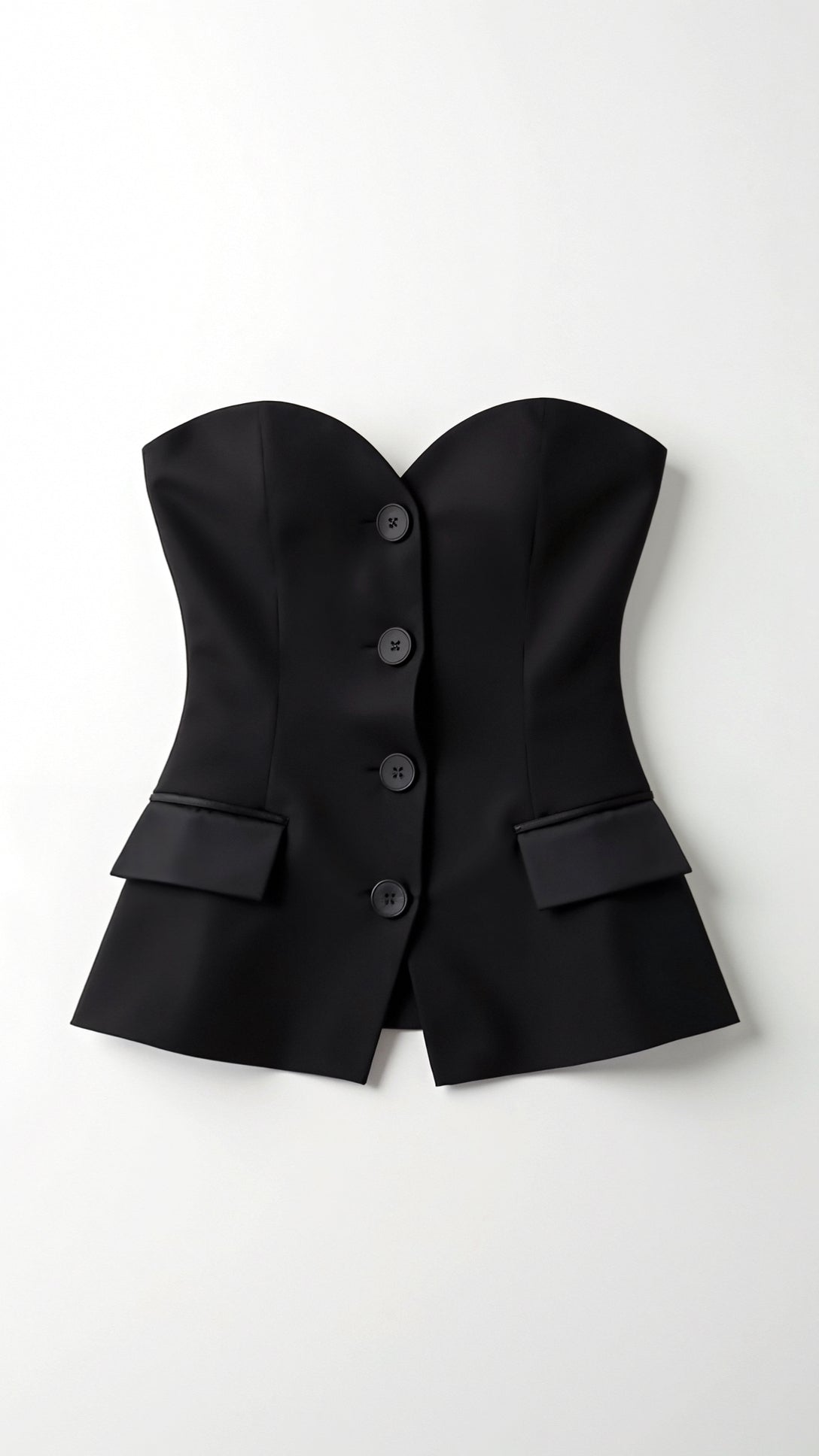 Fiona Elegant Strapless Blazer Top for a Sleek and Stylish Look