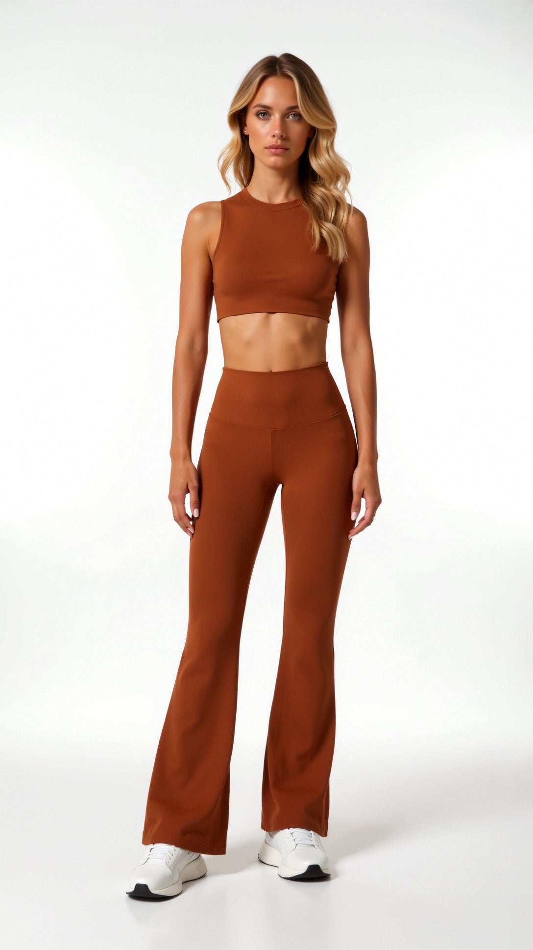 Fashionable flared design leggings for a trendy look