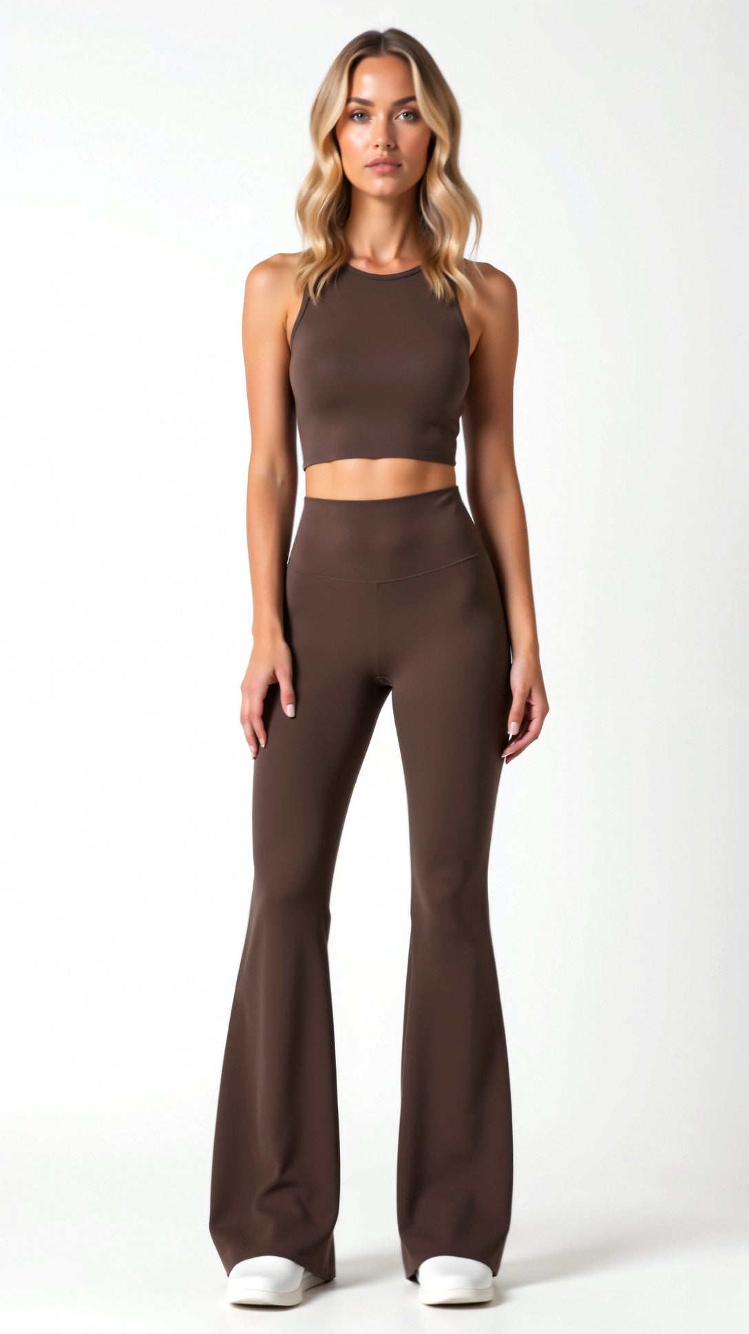 Fashionable flared design leggings for a trendy look