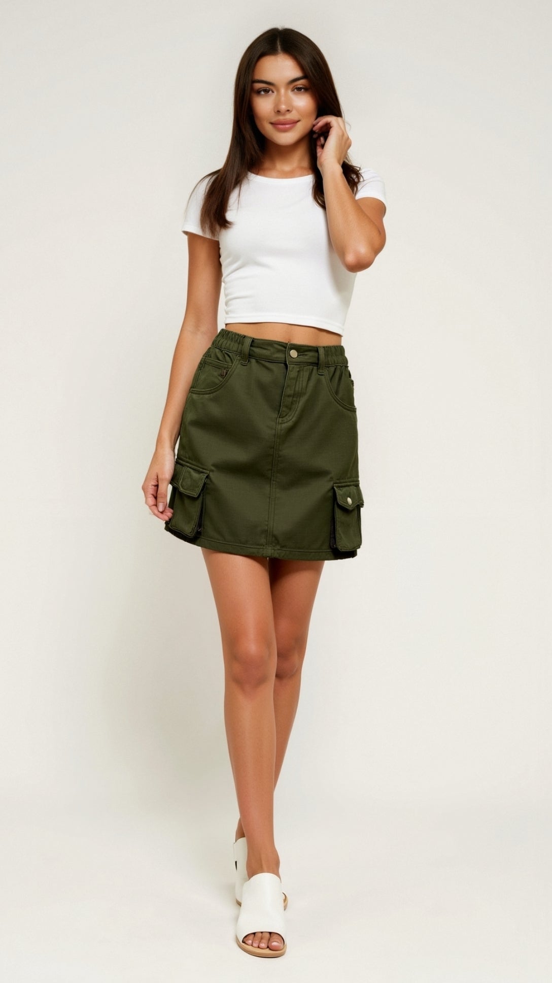 Elegant and trendy Ivy cargo skirt