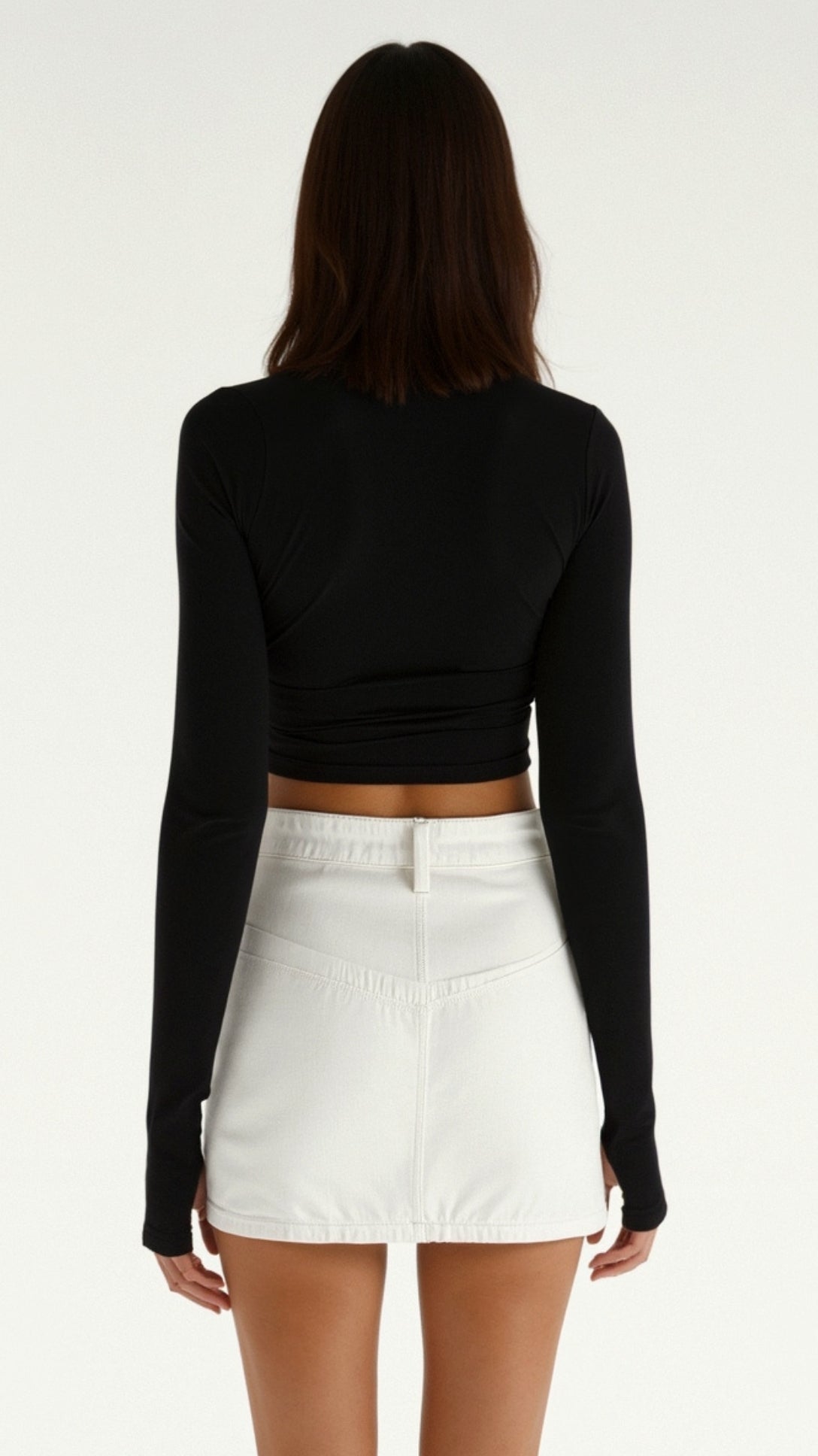 Karen Long-Sleeve Crop Top