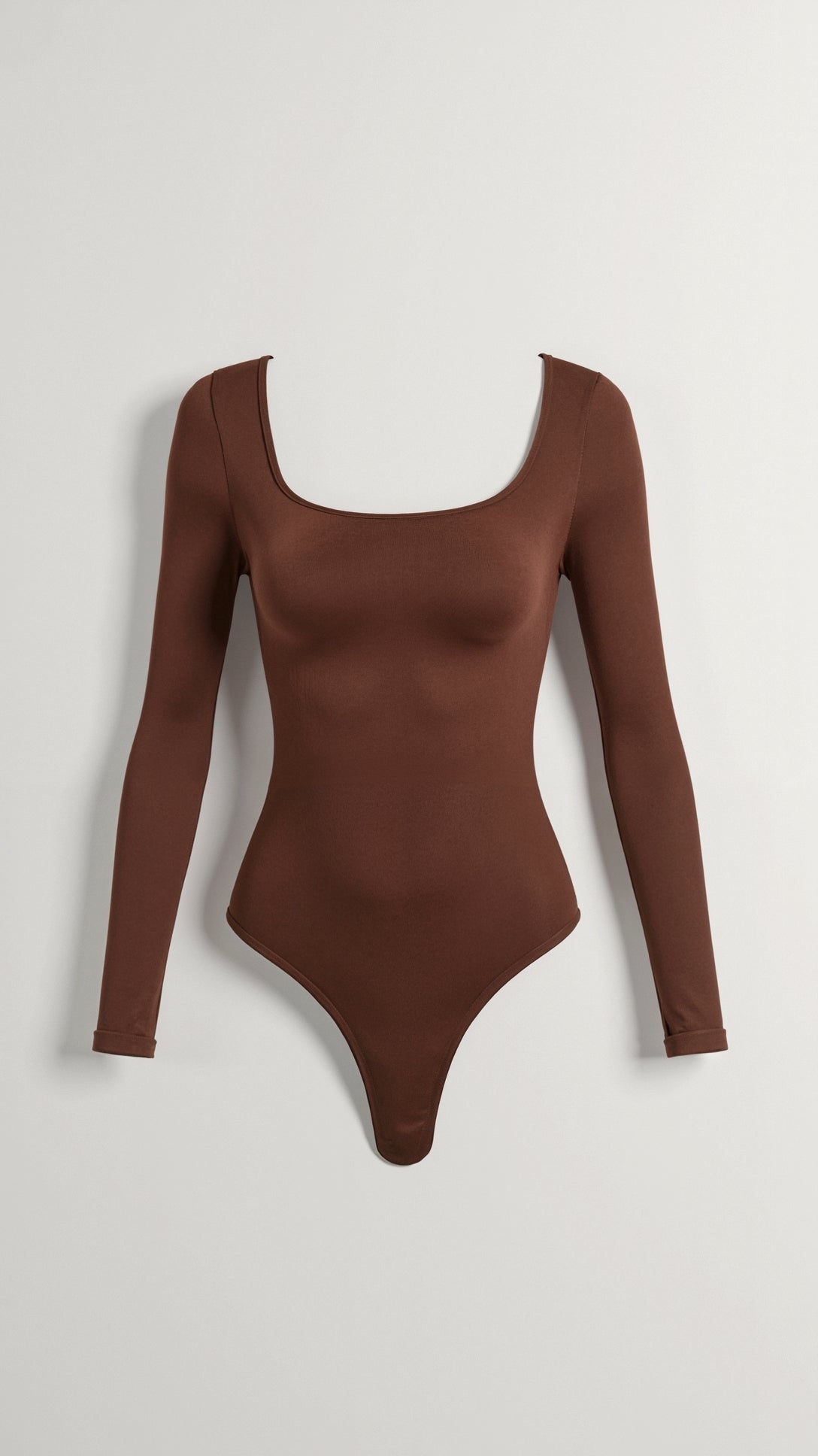 Long-sleeved body-shaping with elegant thong