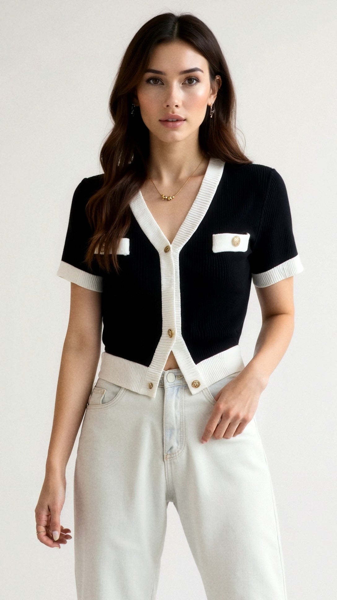 Nerina Liquid Short-Sleeve Shirt for Stylish Comfort
