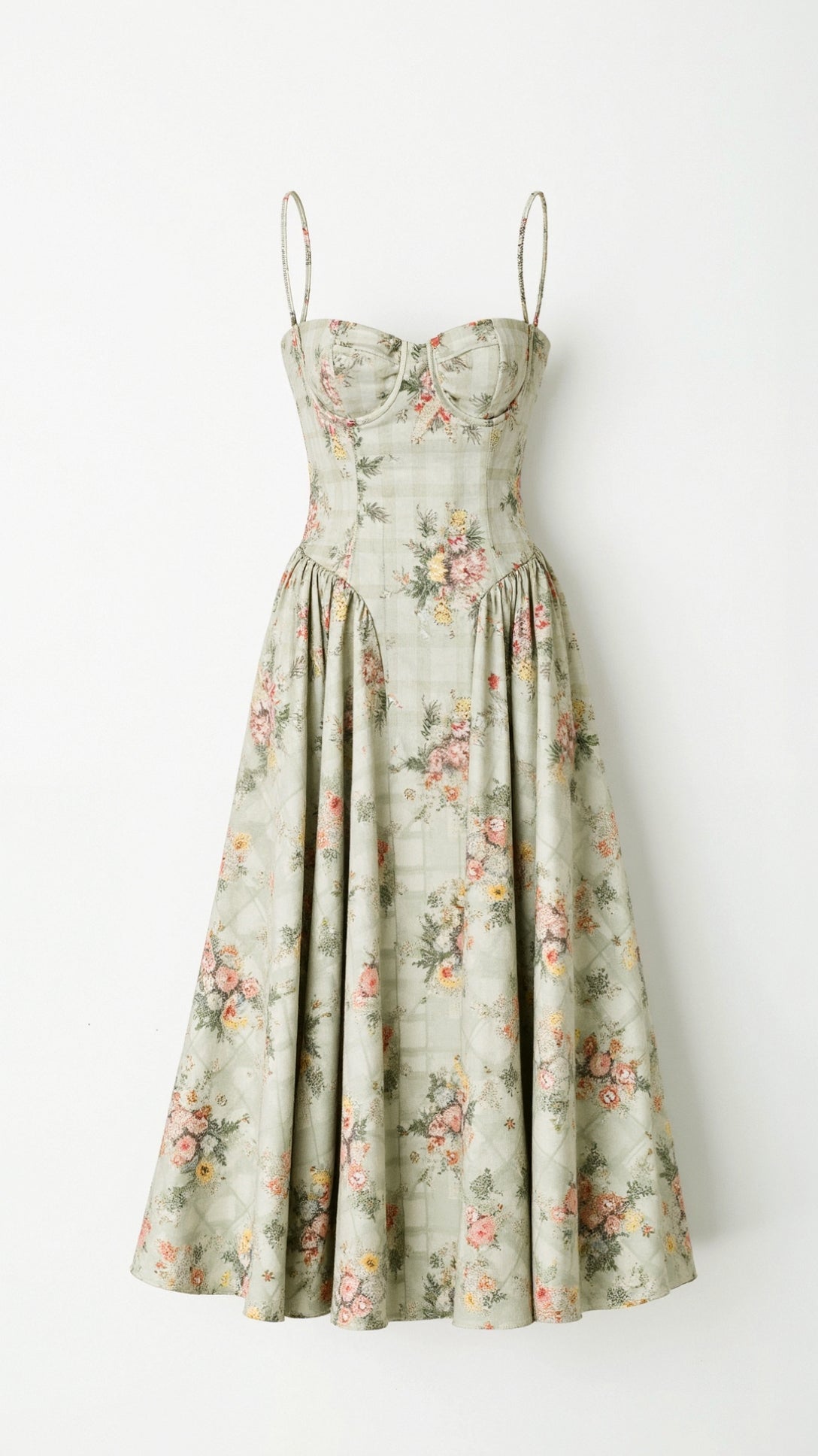 Odette Corset Midi Dress