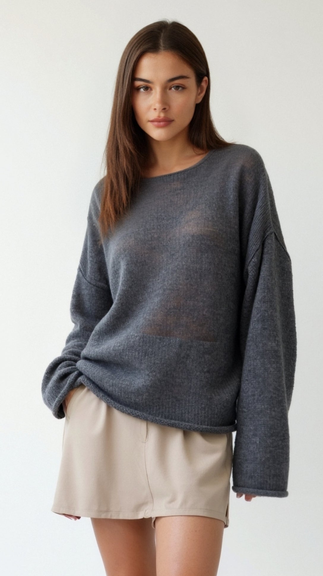 Oversized Pam Knit Top for a Casual and Trendy Style
