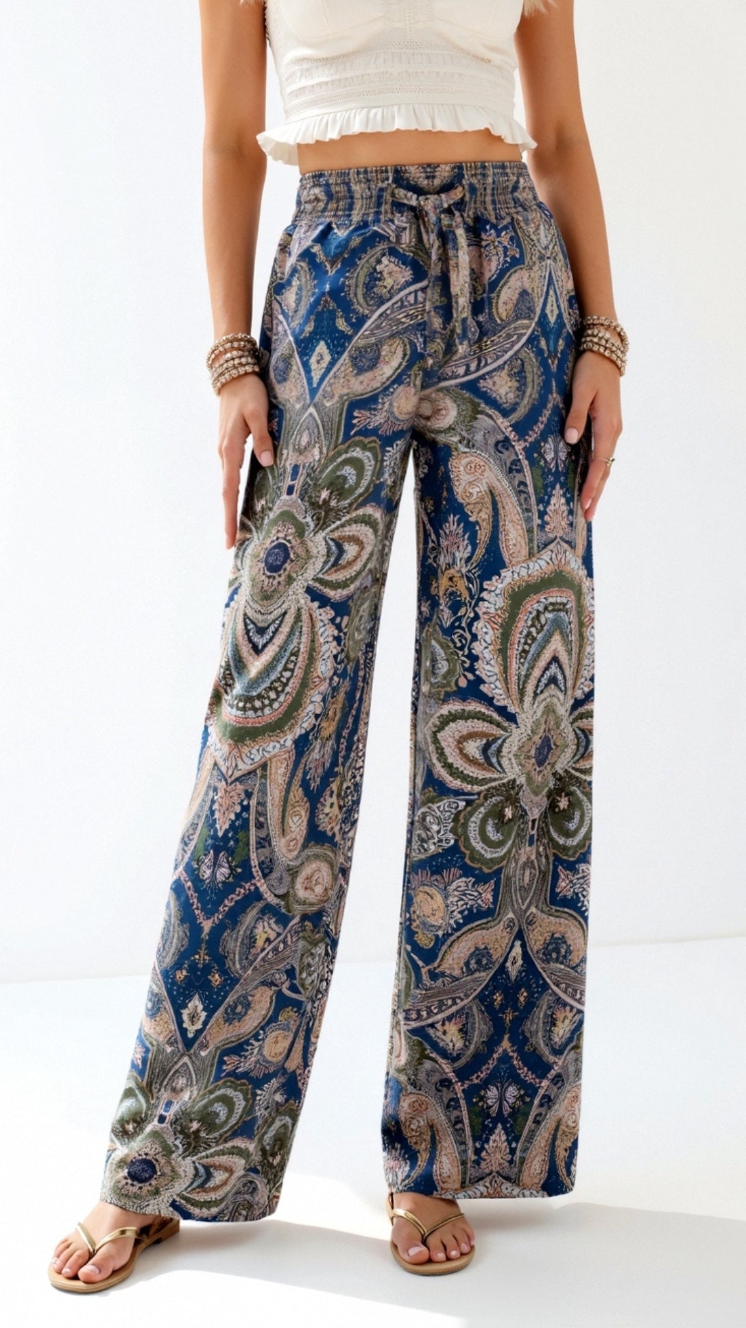Pam Paisley Fashion Pants for a Stylish and Elegant Look