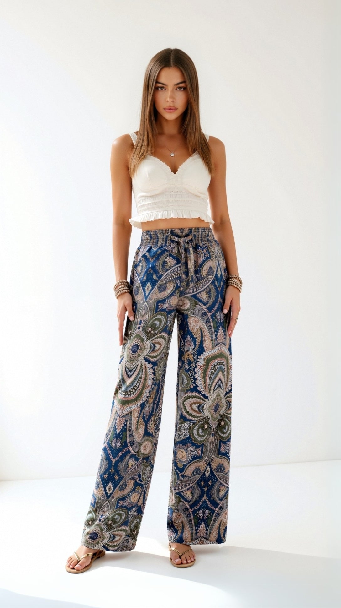 Pam Paisley Fashion Pants for a Stylish and Elegant Look