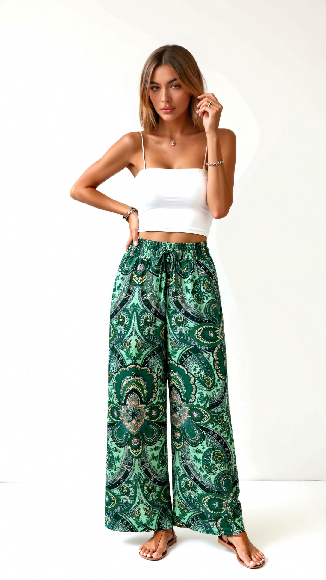 Pam Paisley Fashion Pants for a Stylish and Elegant Look