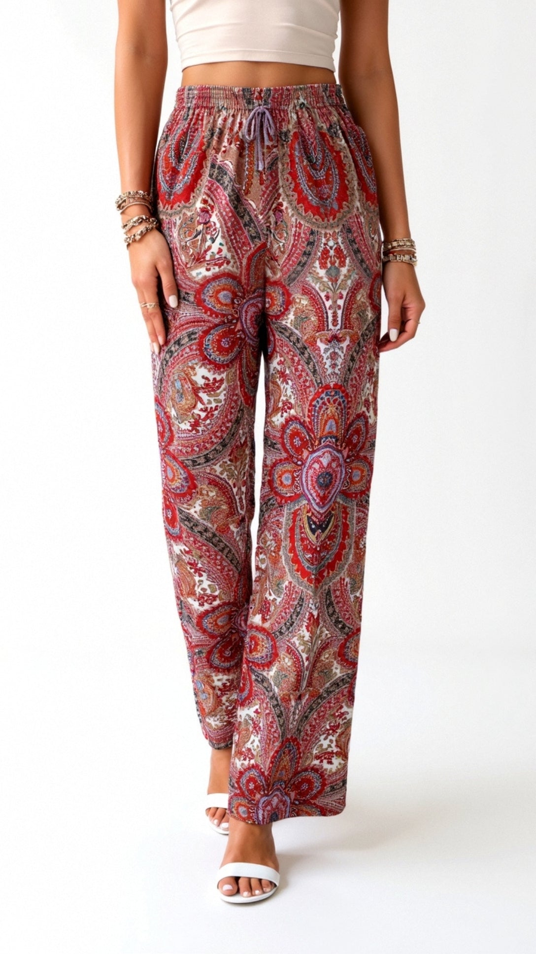 Pam Paisley Fashion Pants for a Stylish and Elegant Look