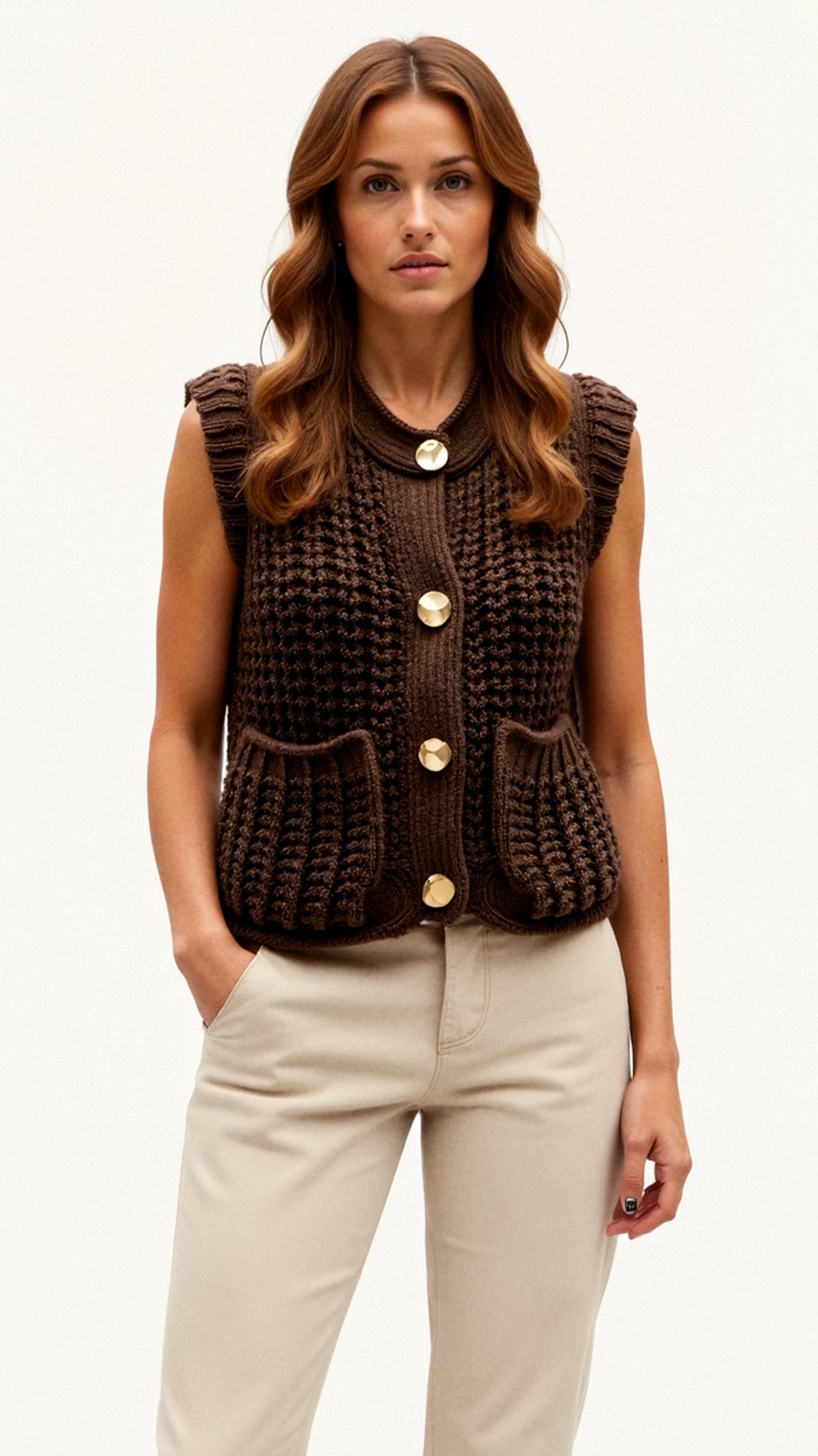 Philomena Modeknit – Stylish Knitted Vest for an Elegant Look